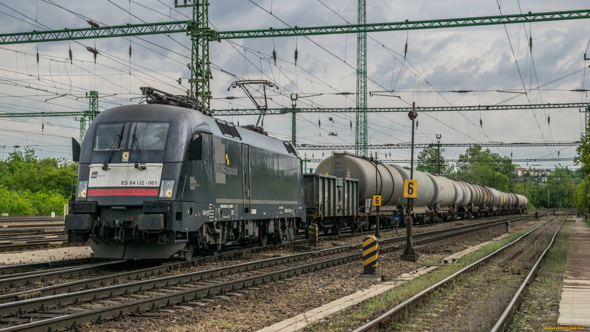 техника, электровозы, локомотив, состав