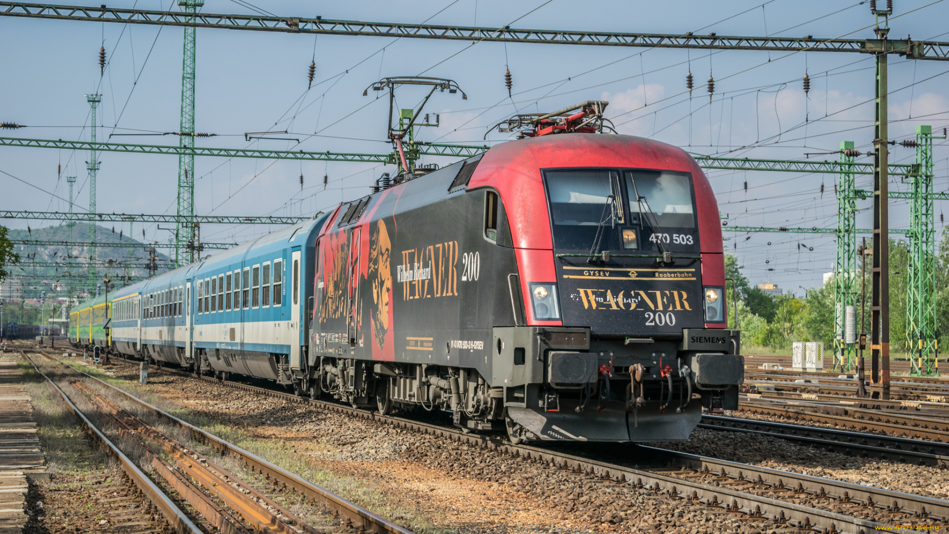 техника, электровозы, локомотив, состав