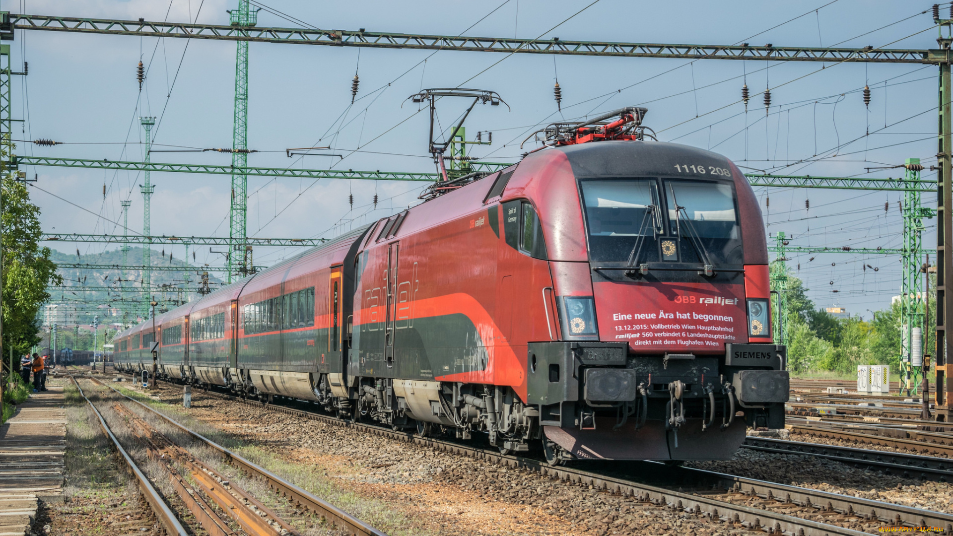 техника, электровозы, локомотив, состав