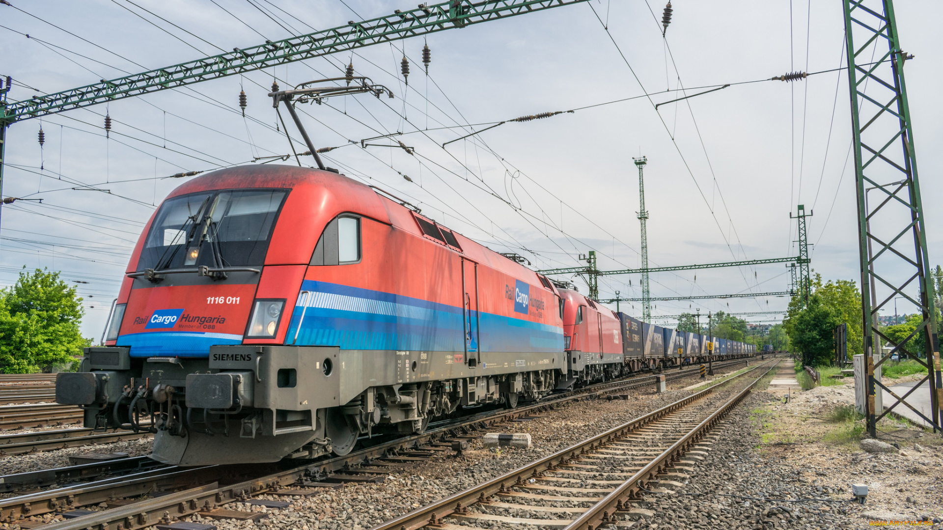 техника, электровозы, локомотив, состав