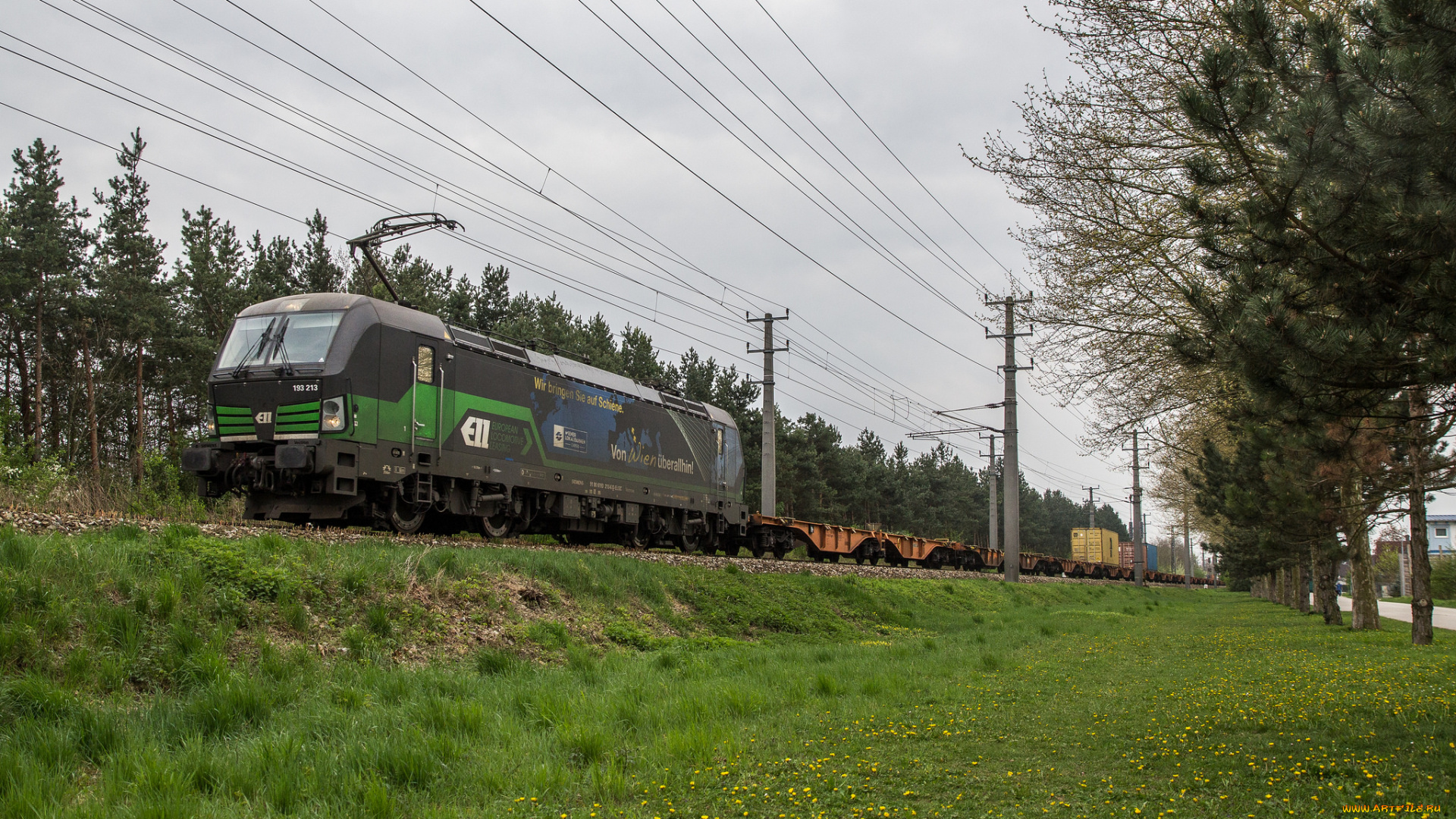 техника, электровозы, состав, локомотив