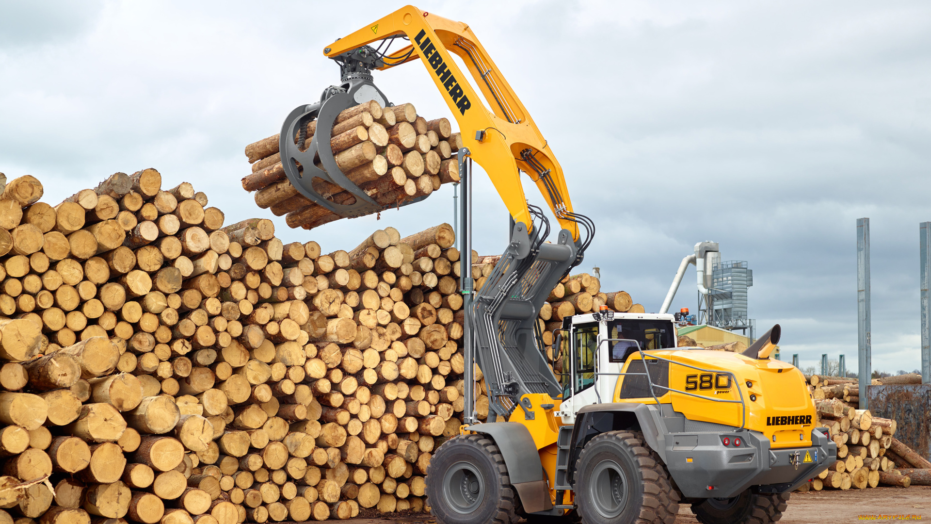 техника, фронтальные, погрузчики, liebherr