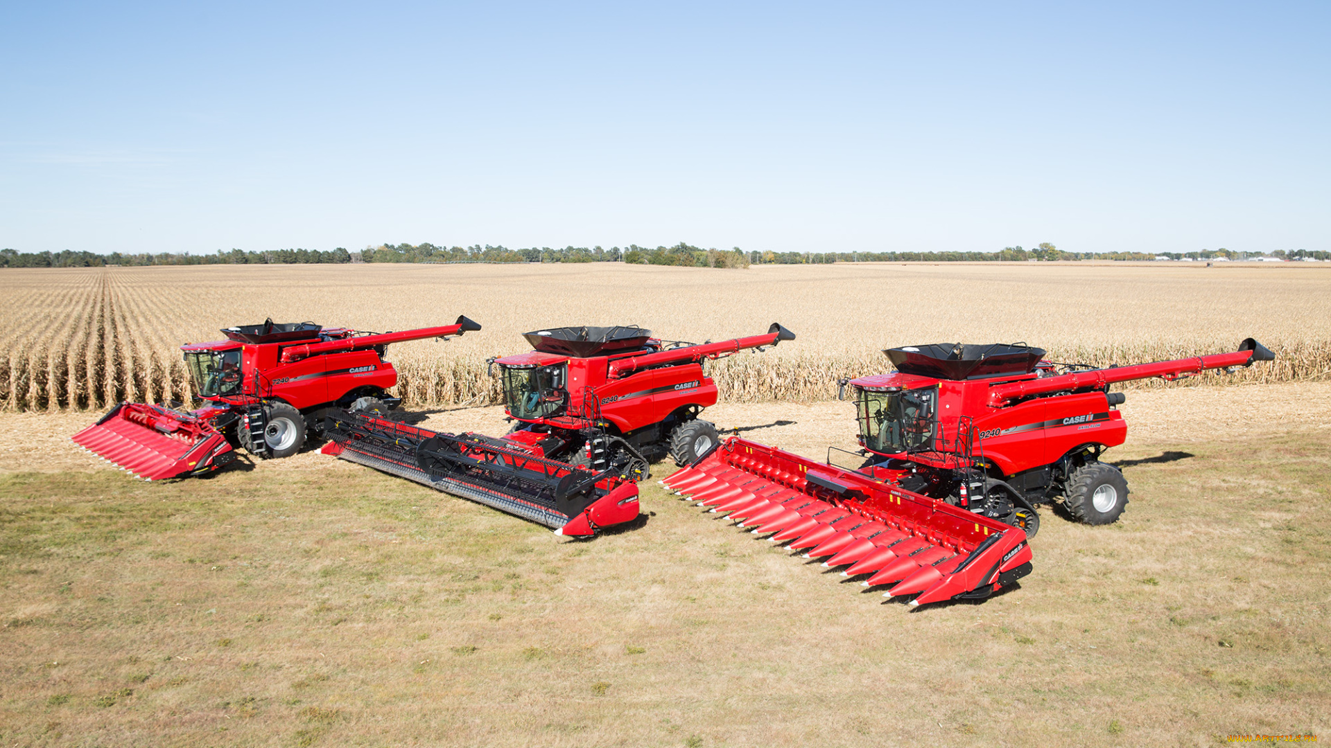 техника, комбайны, case