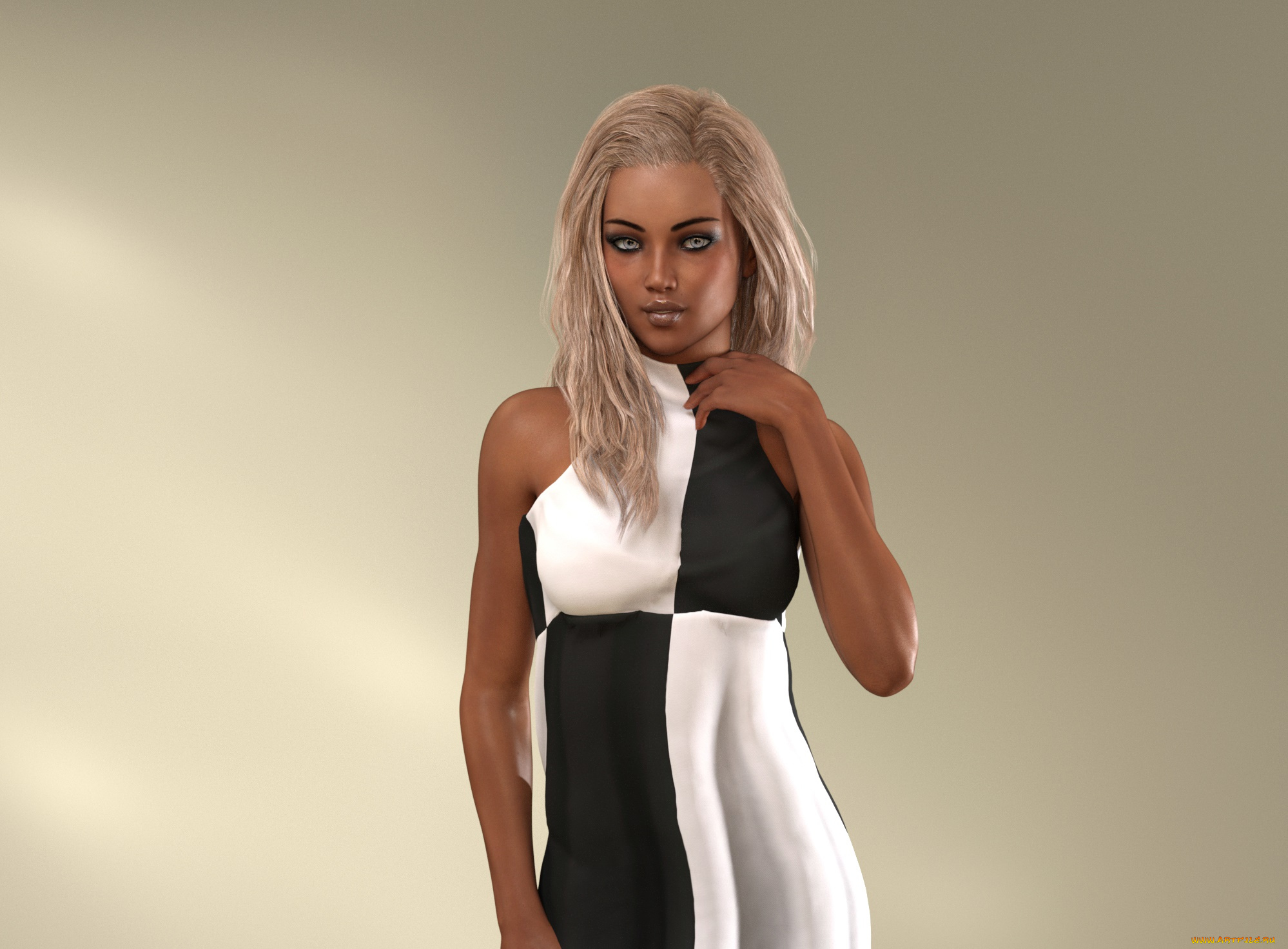 3д, графика, люди, , people, девушка, взгляд, фон