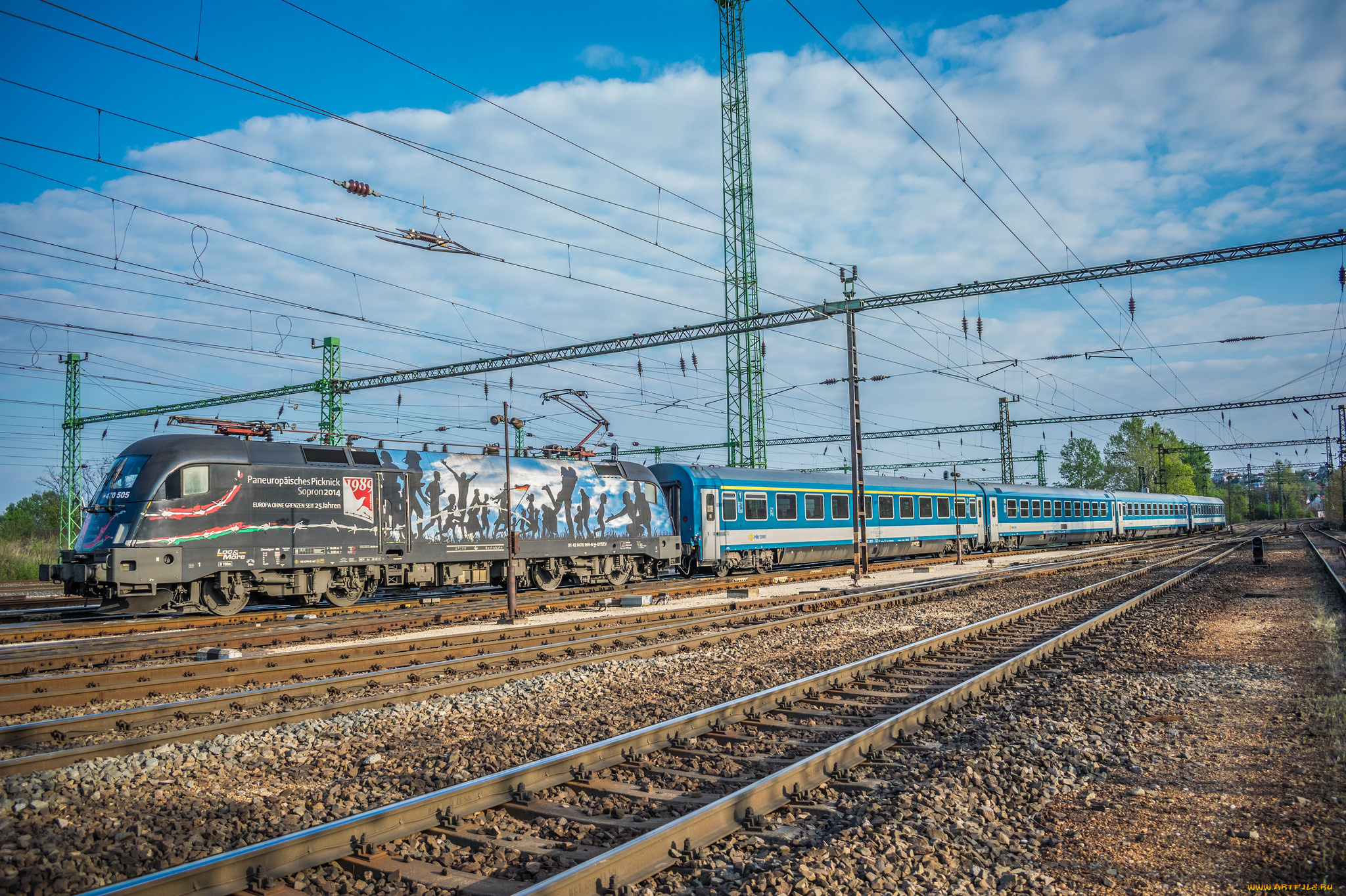 техника, электровозы, состав, локомотив