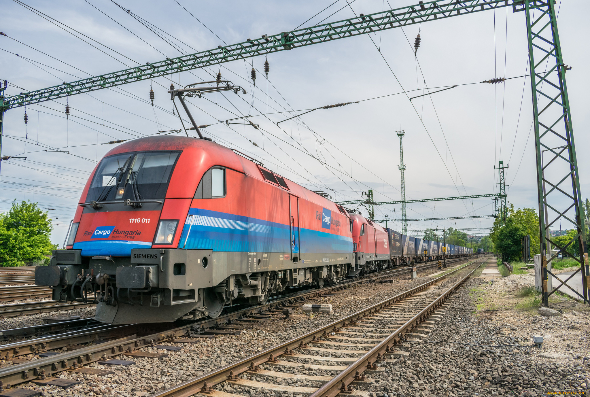 техника, электровозы, локомотив, состав