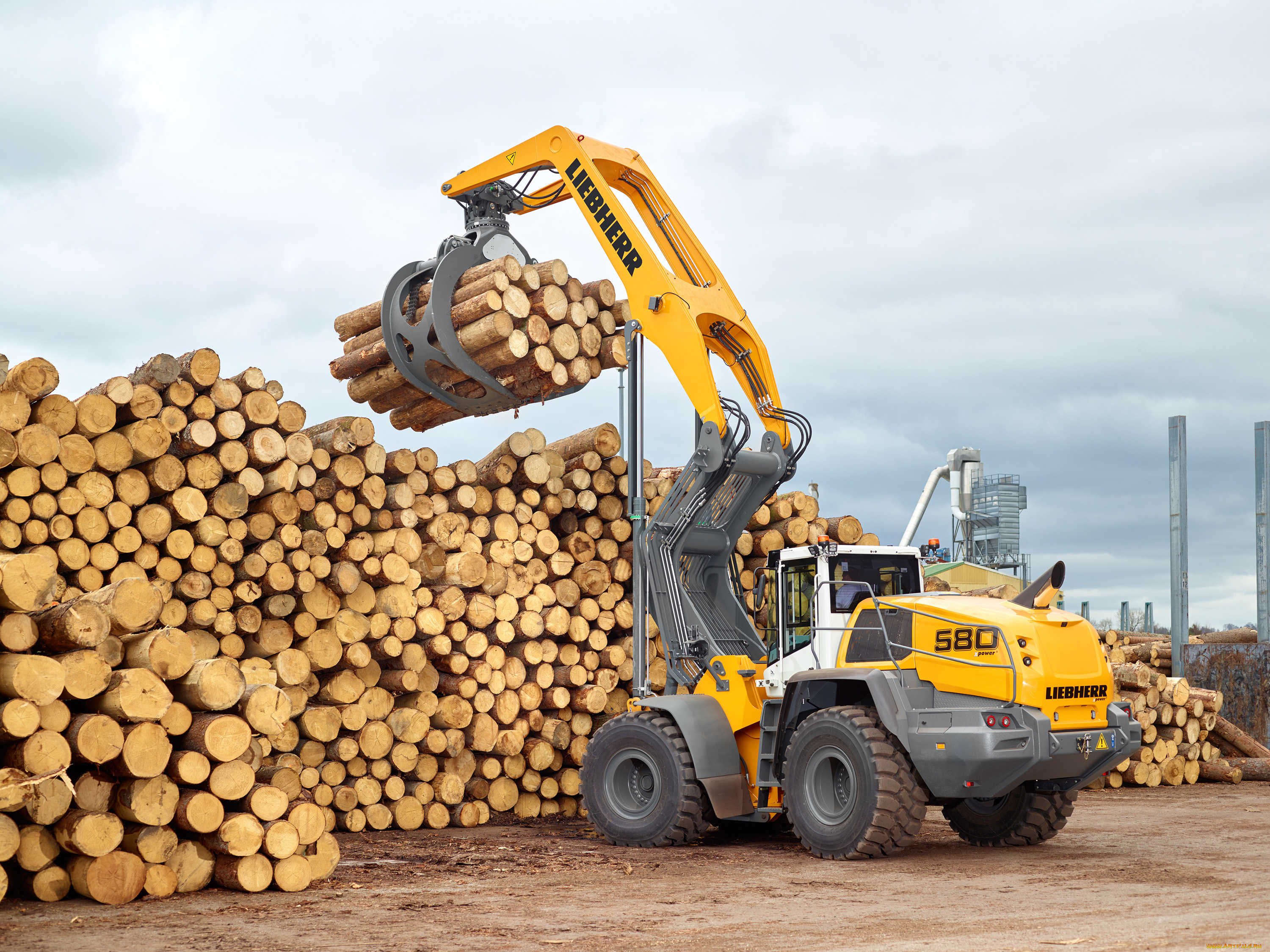 техника, фронтальные, погрузчики, liebherr