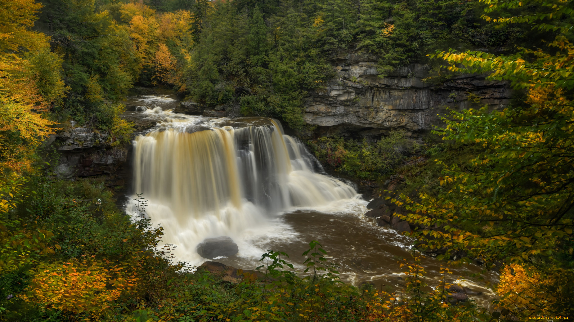 природа, водопады, простор