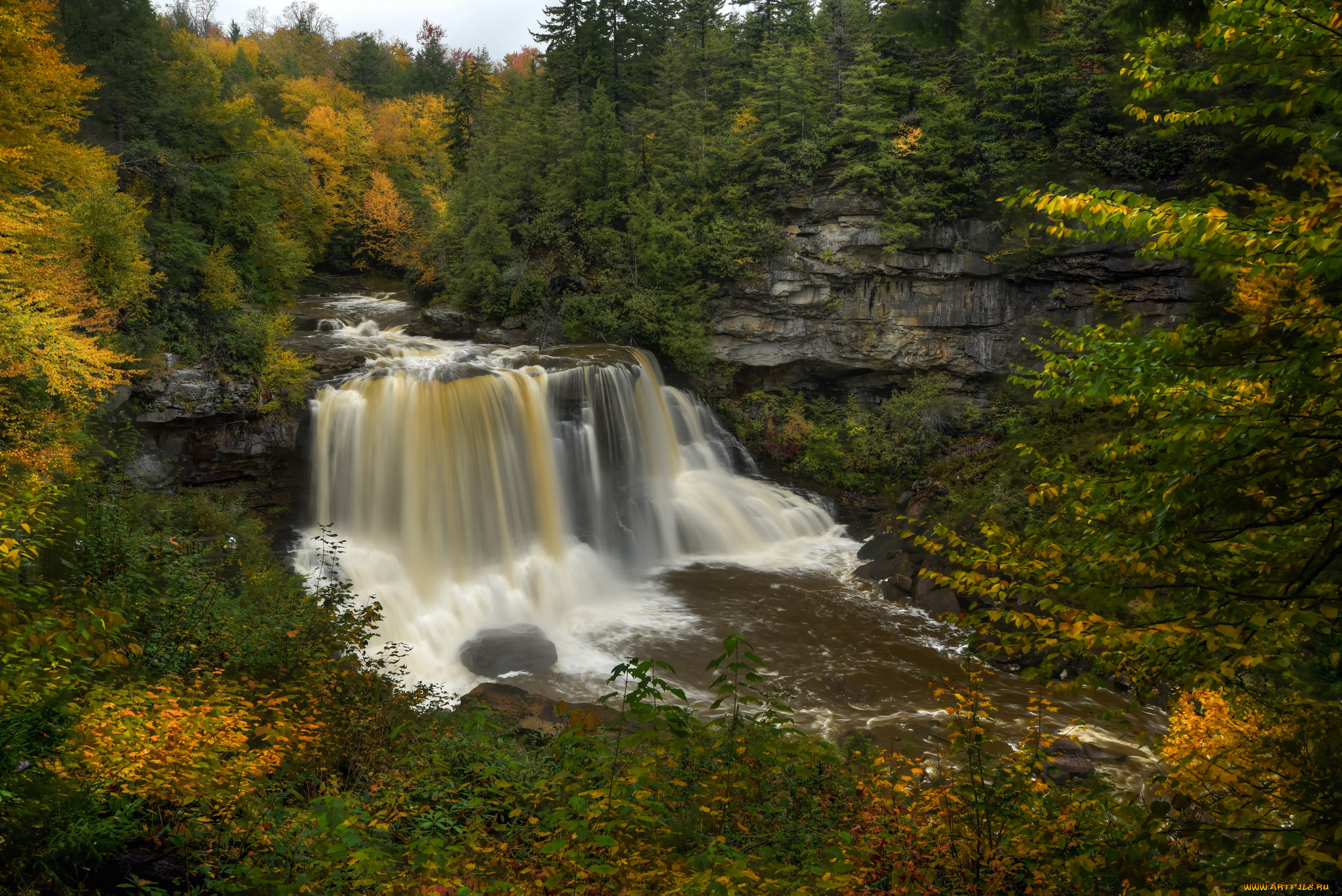 природа, водопады, простор