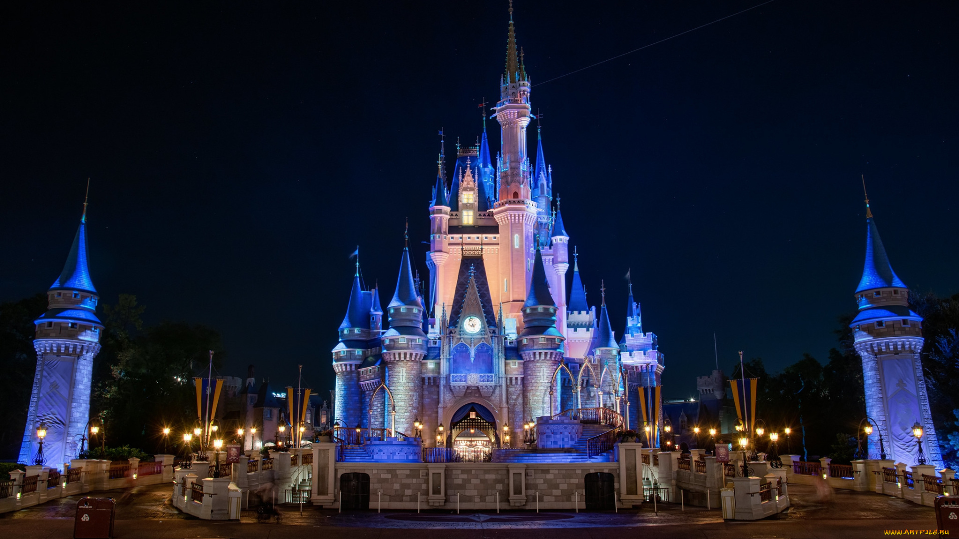 города, диснейленд, простор