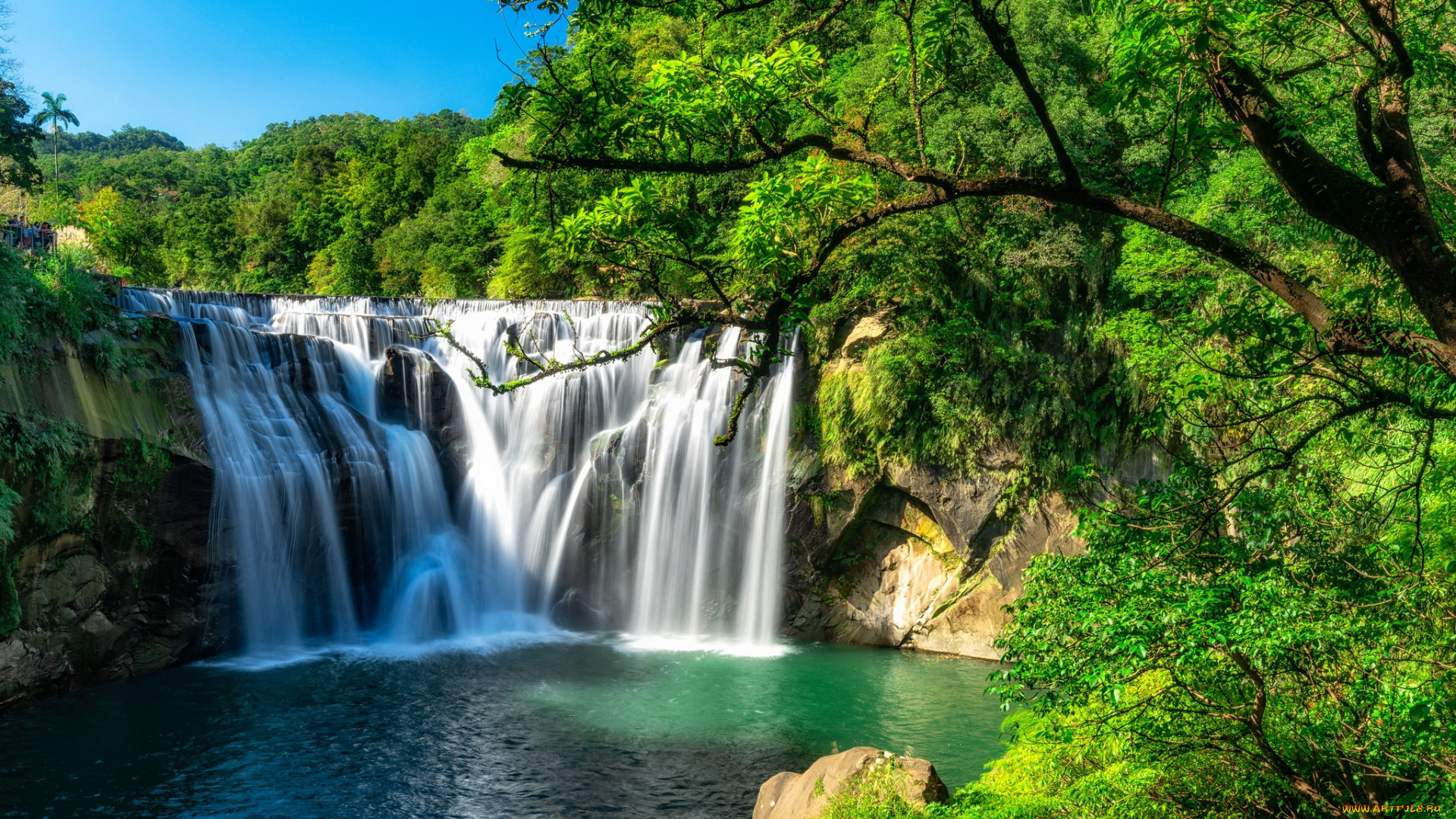 природа, водопады, простор