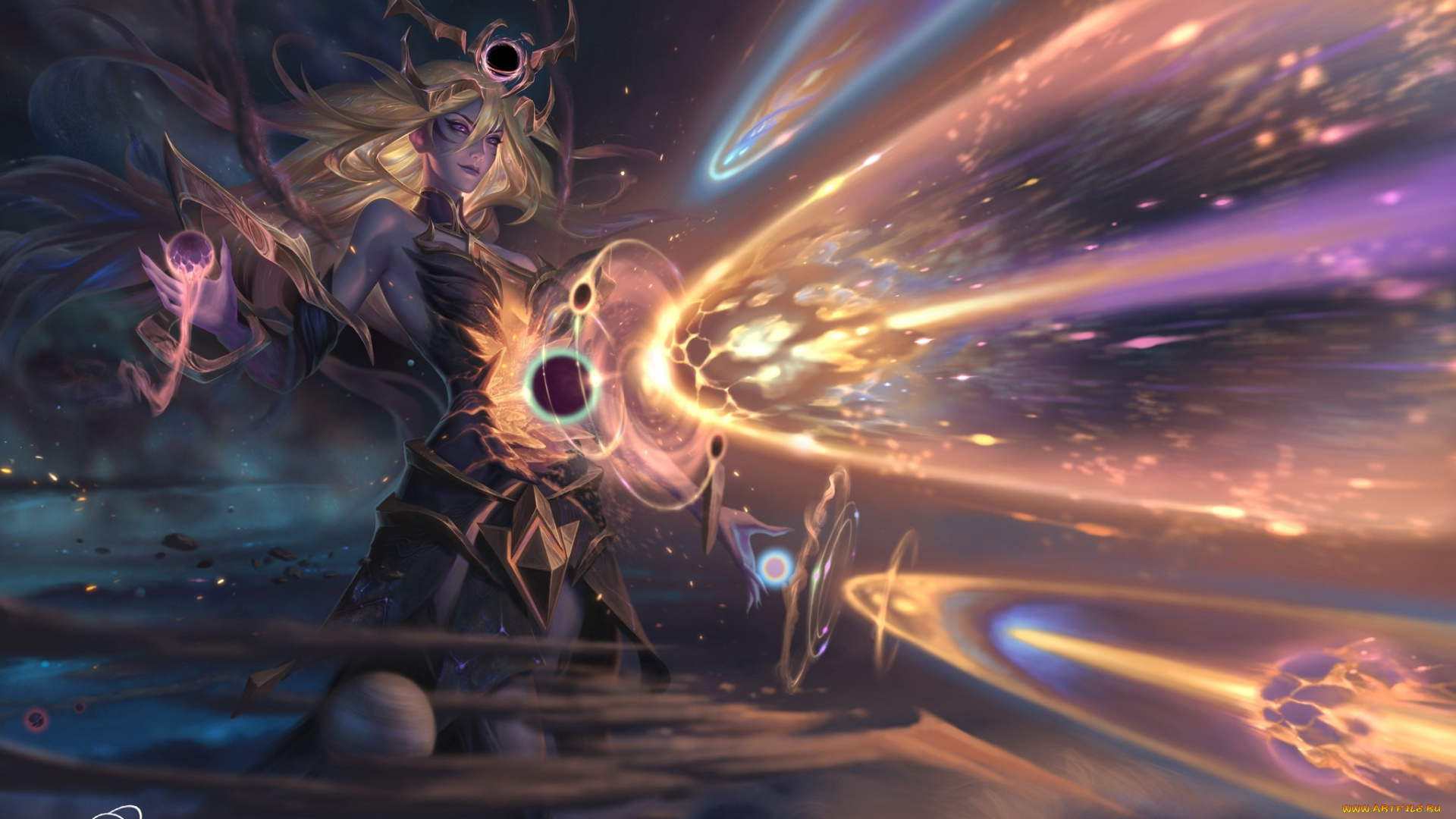 видео, игры, league, of, legends, магия, планеты, космос, lux