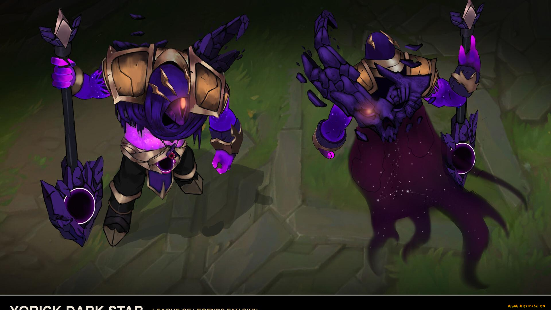 видео, игры, league, of, legends, yorik, образы, ракурсы