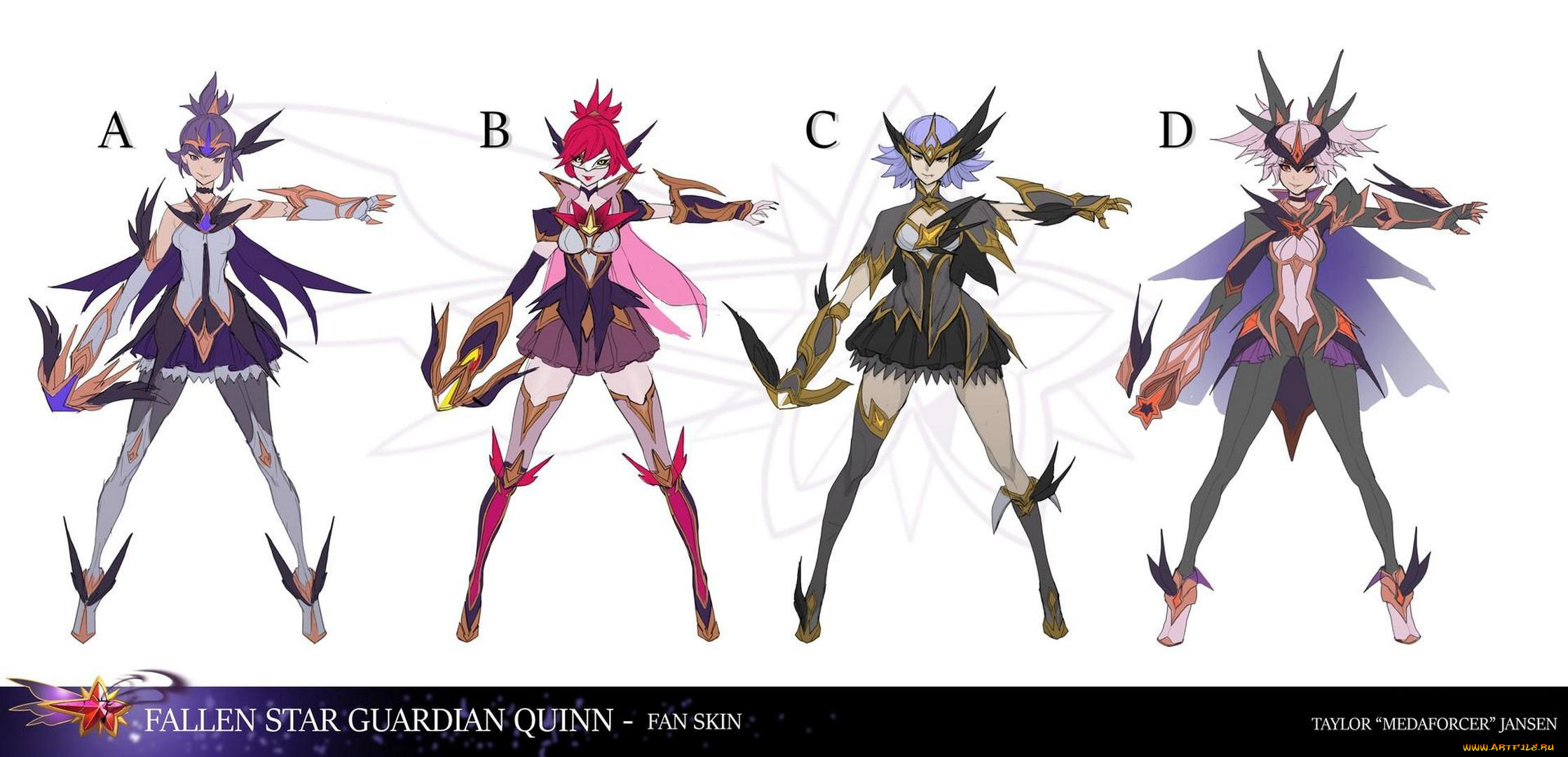 видео, игры, league, of, legends, quinn, образы