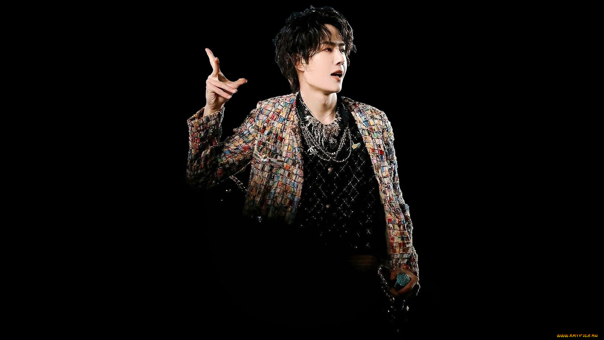 мужчины, wang, yi, bo, актер, певец, жест