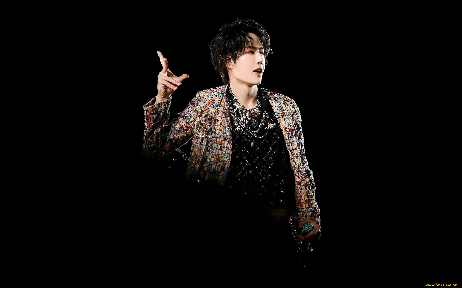 мужчины, wang, yi, bo, актер, певец, жест