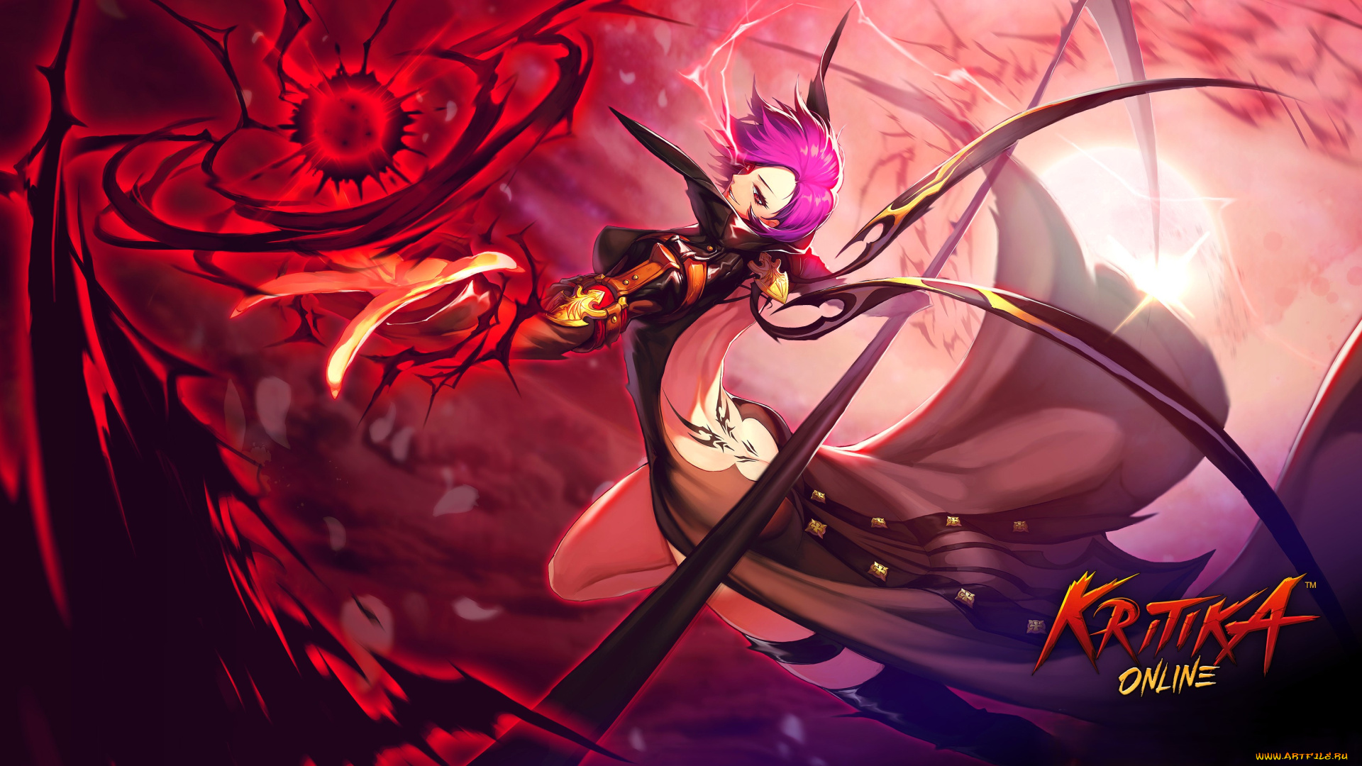 видео, игры, kritika, online, девушка, магия