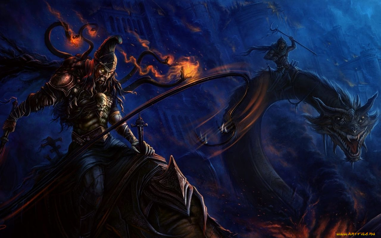 eastern, dragon, rider, by, ghassem, farhany, фэнтези, драконы