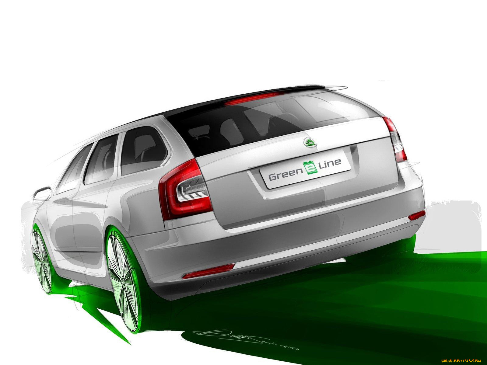 автомобили, рисованные