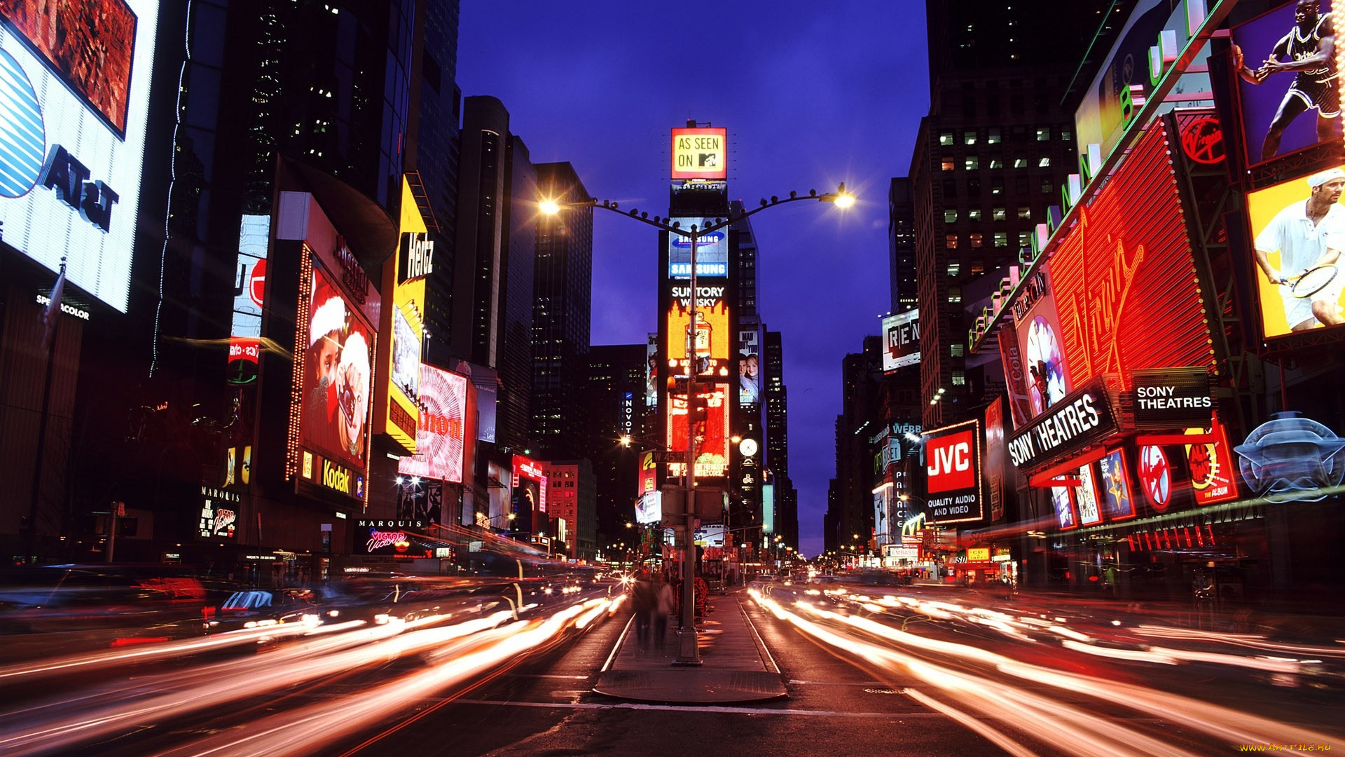 города, огни, ночного