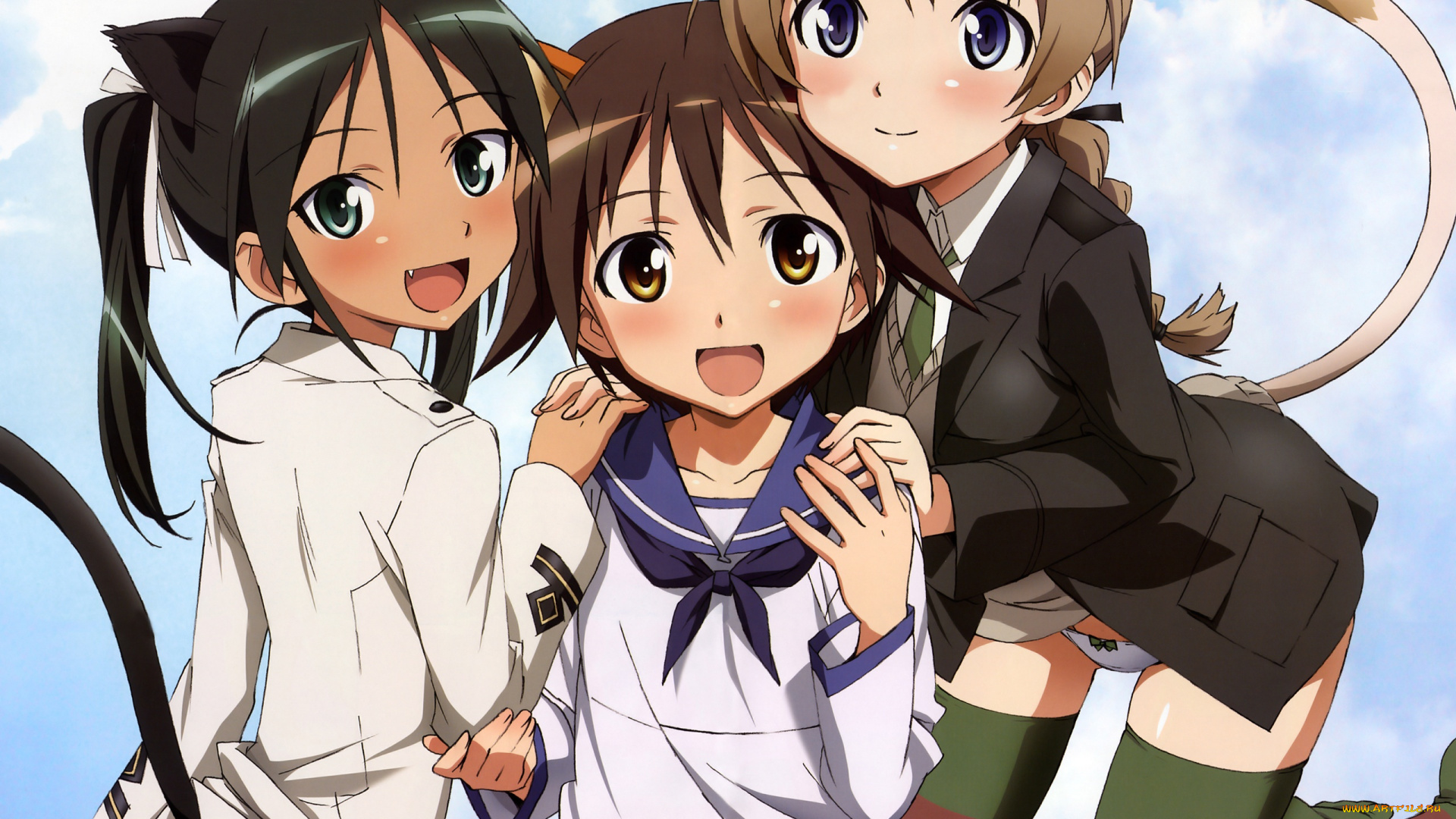аниме, strike, witches