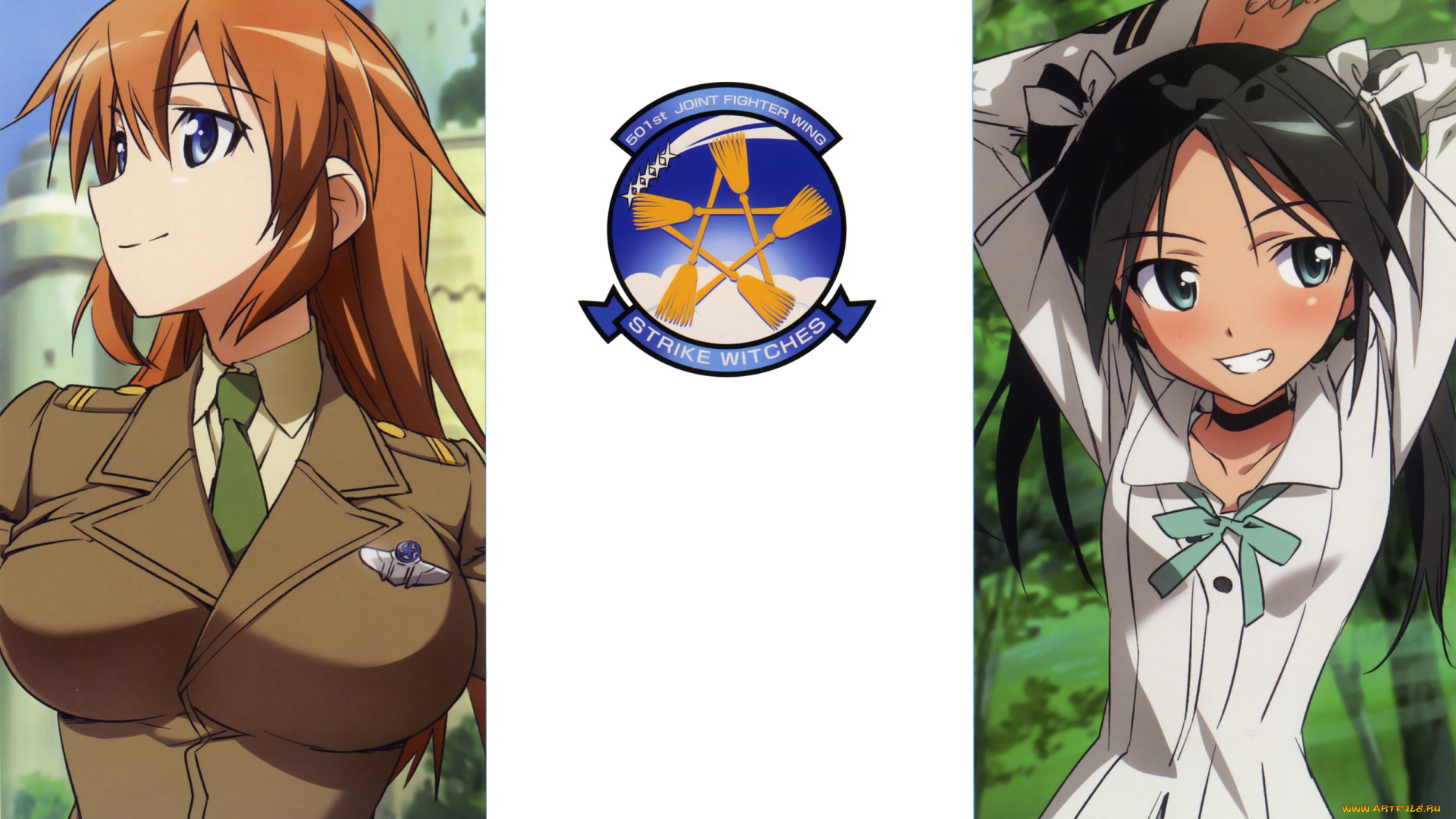 аниме, strike, witches