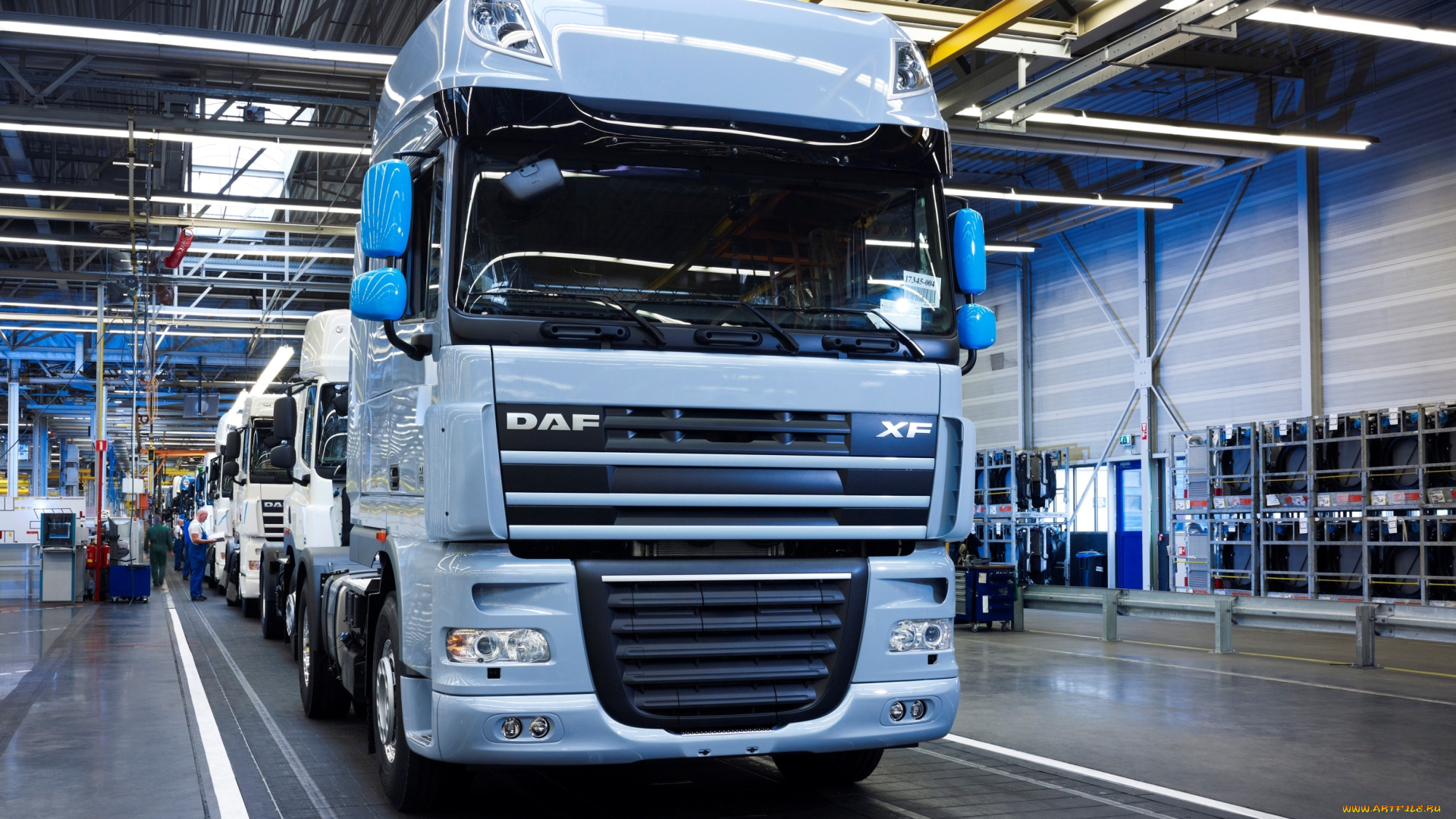 автомобили, daf, конвейер, даф, иксэф105, тягач, грузовик, завод