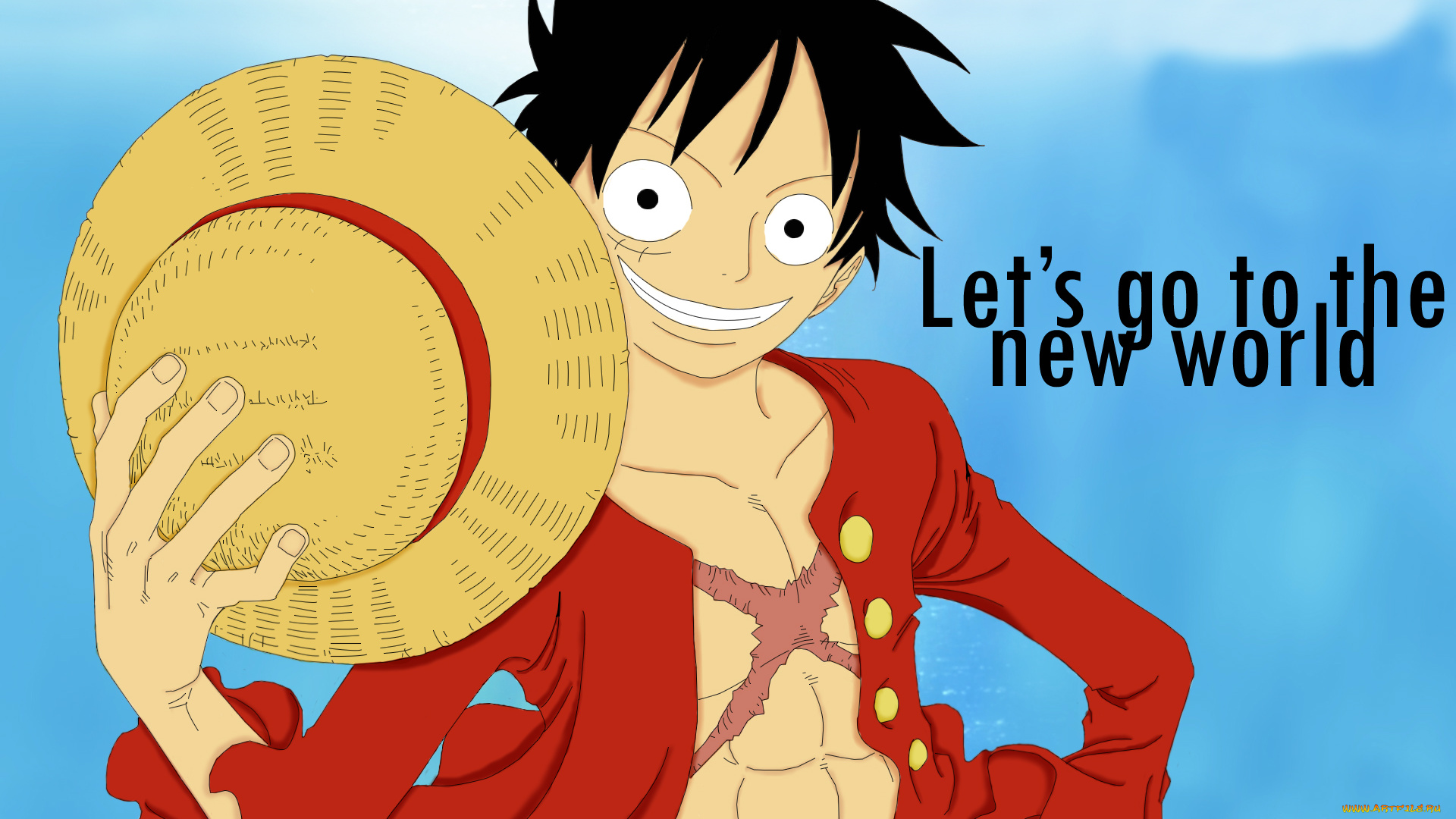 аниме, one, piece, мужчина, улыбка, шляпа, luffy, monkey, d, пират