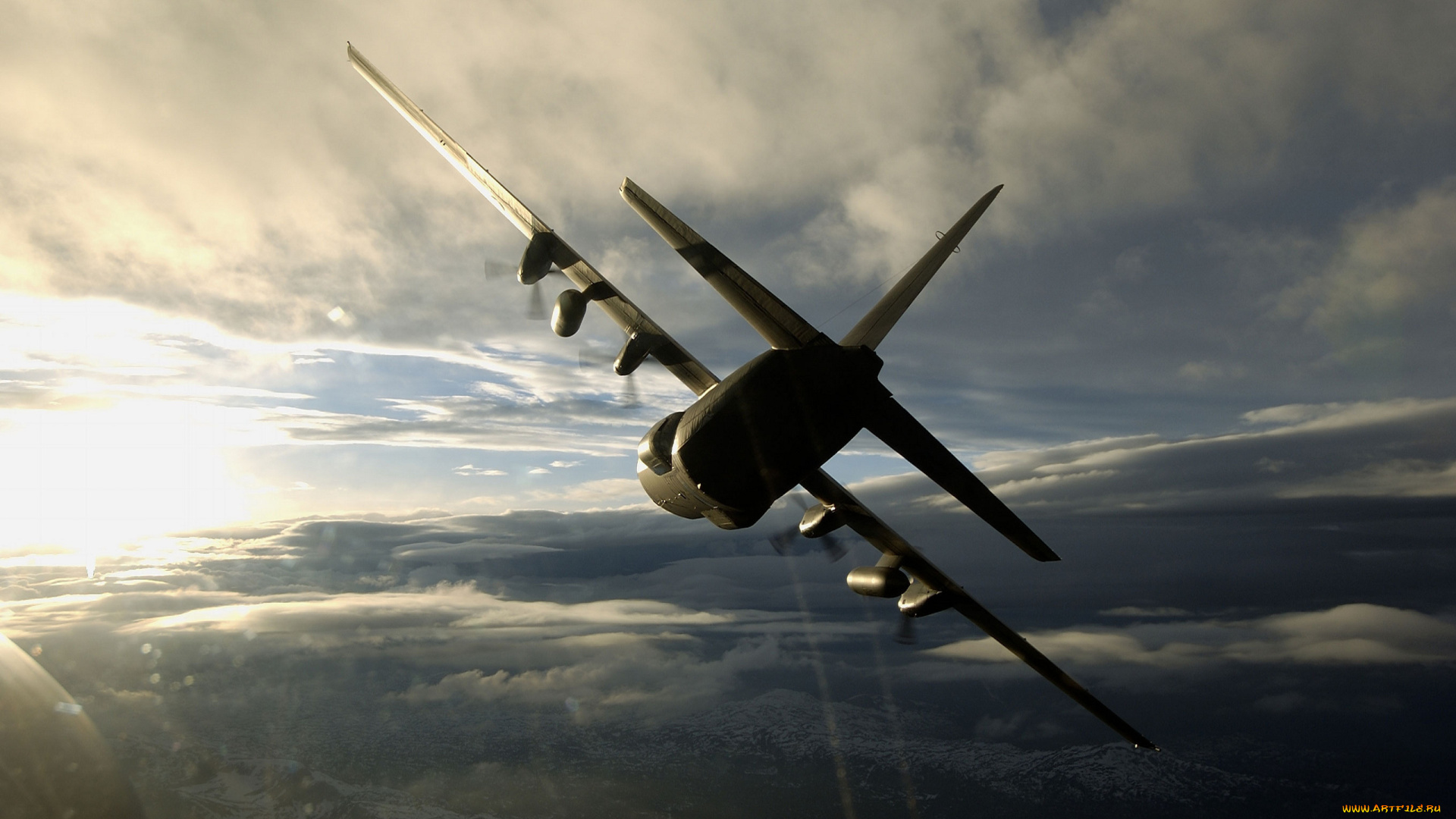 авиация, авиационный, пейзаж, креатив, крен