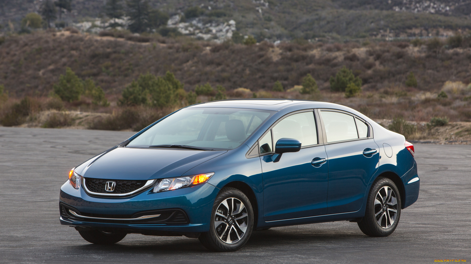 автомобили, honda, 2013г, us-spec, sedan, civic, синий