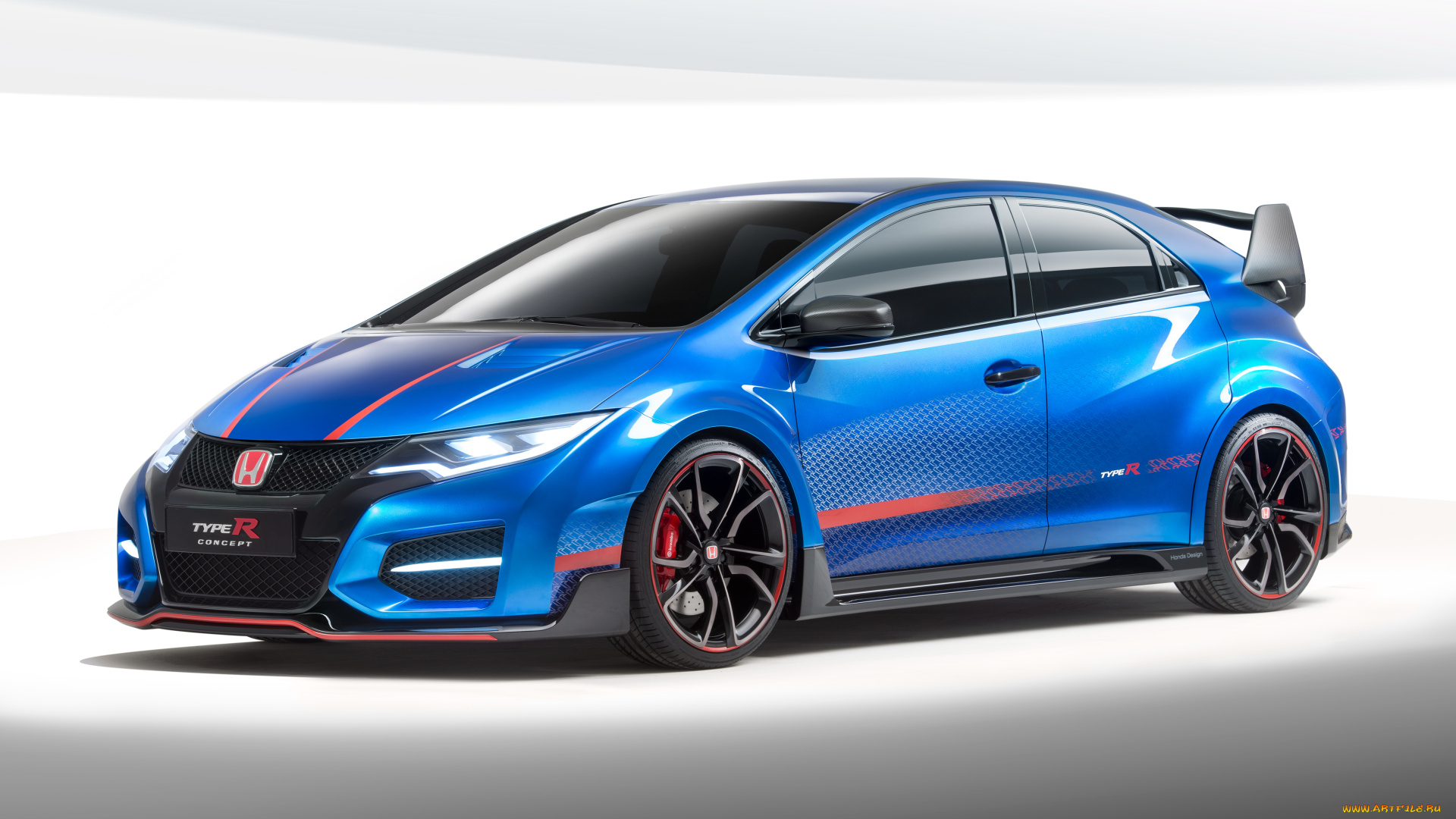 автомобили, honda, голубой, 2014г, concept, ii, type, r, civic