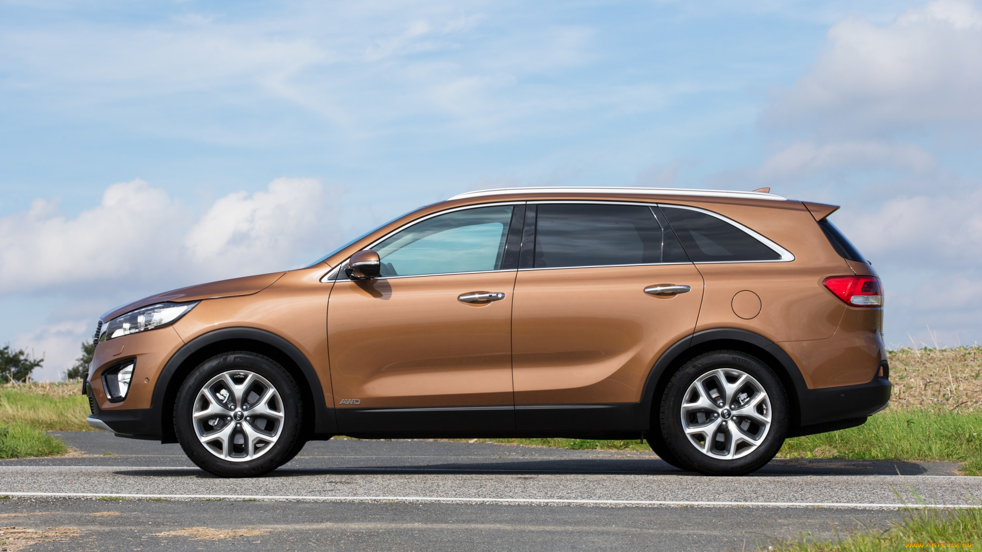 автомобили, kia, 2014г, um, ecodynamics, коричневый, sorento