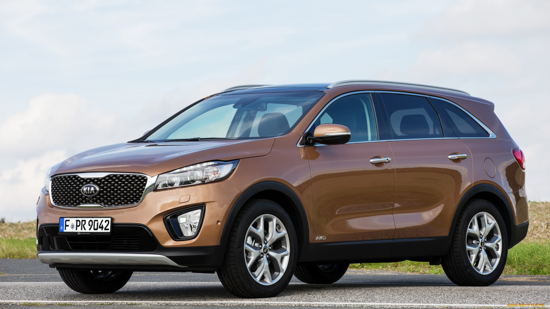 автомобили, kia, ecodynamics, sorento, коричневый, 2014г, um