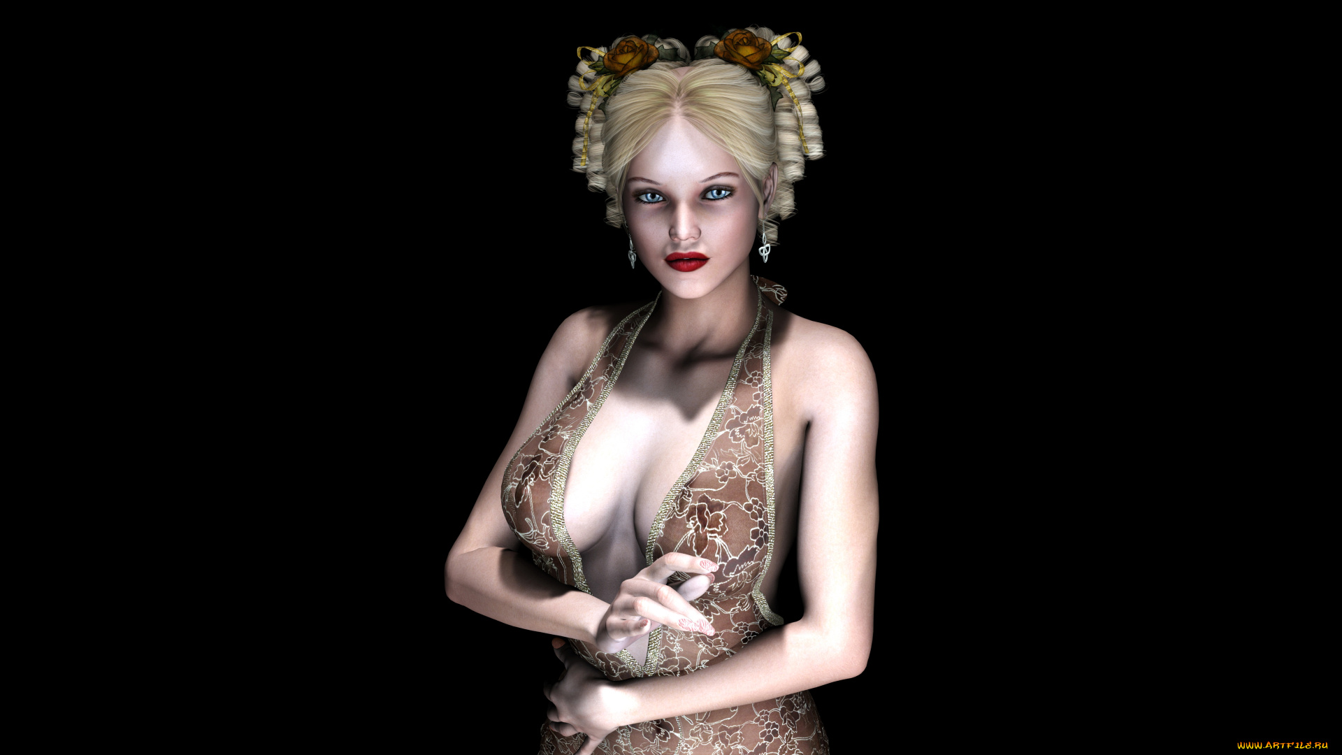 emilysq, 3д, графика, люди, , people, взгляд, девушка, фон