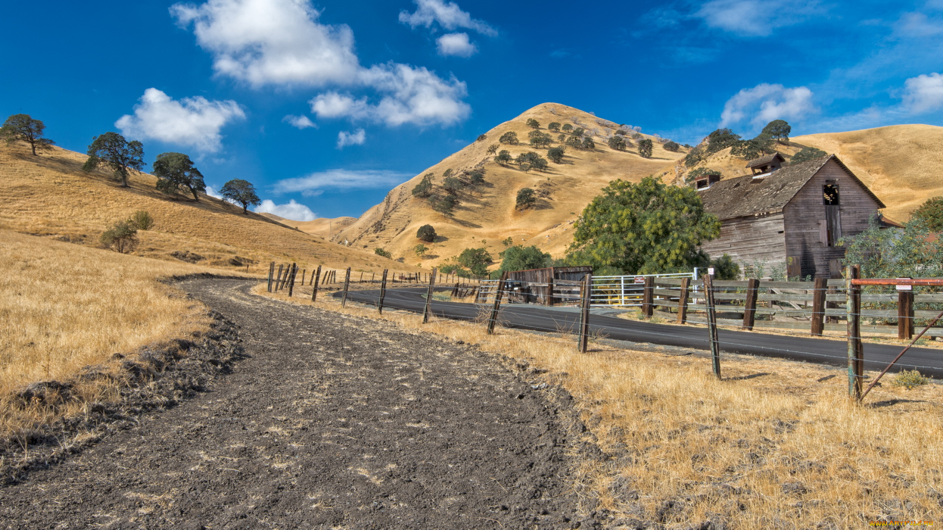 природа, дороги, дорога, пейзаж, дом