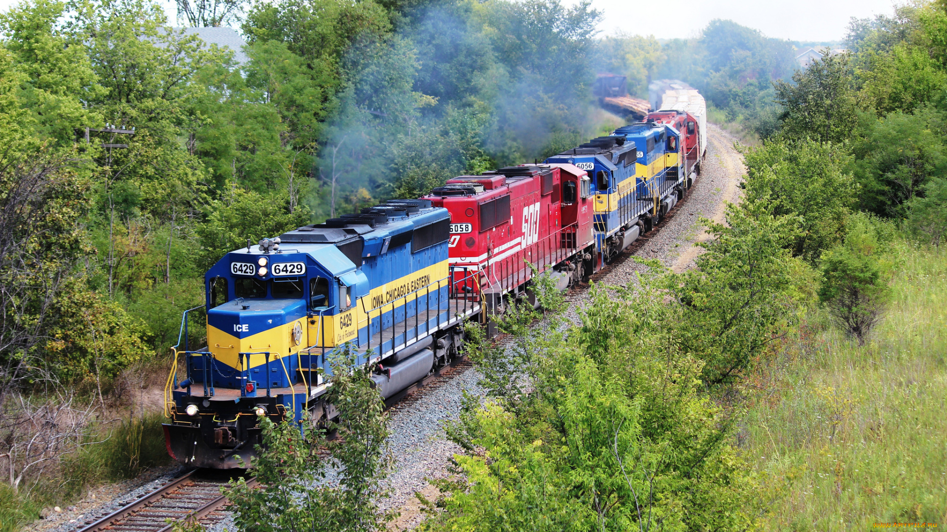 техника, поезда, дорога, железная, локомотив, рельсы, состав