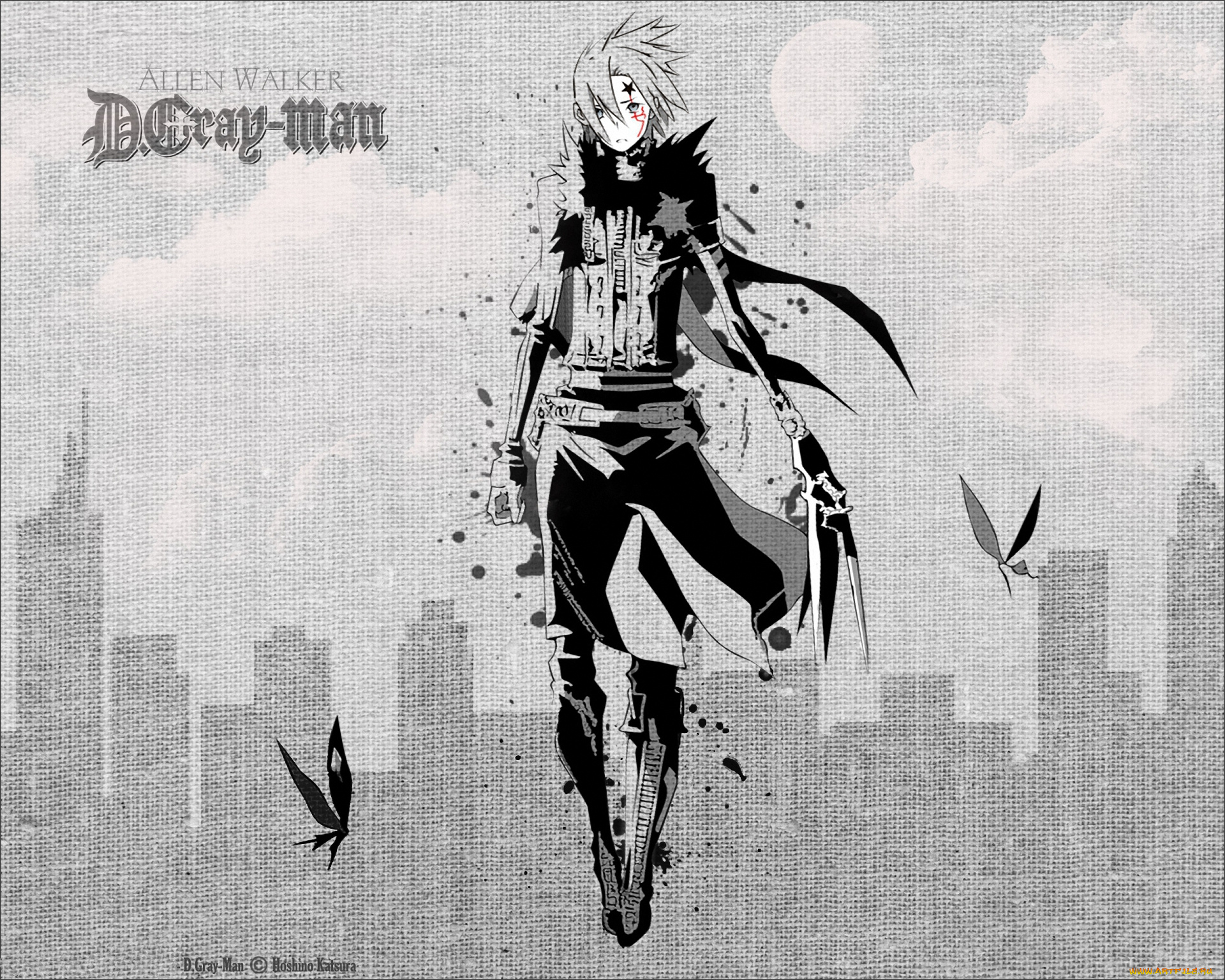 аниме, , gray-man, allen, walker, экзорцитст