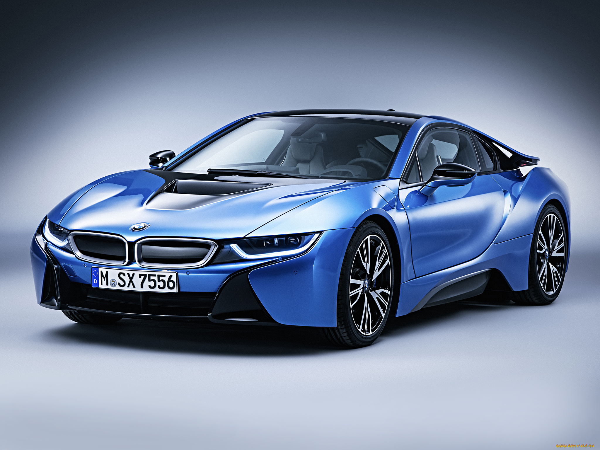 автомобили, bmw, package, pure, impulse, i8, синий, 2014г