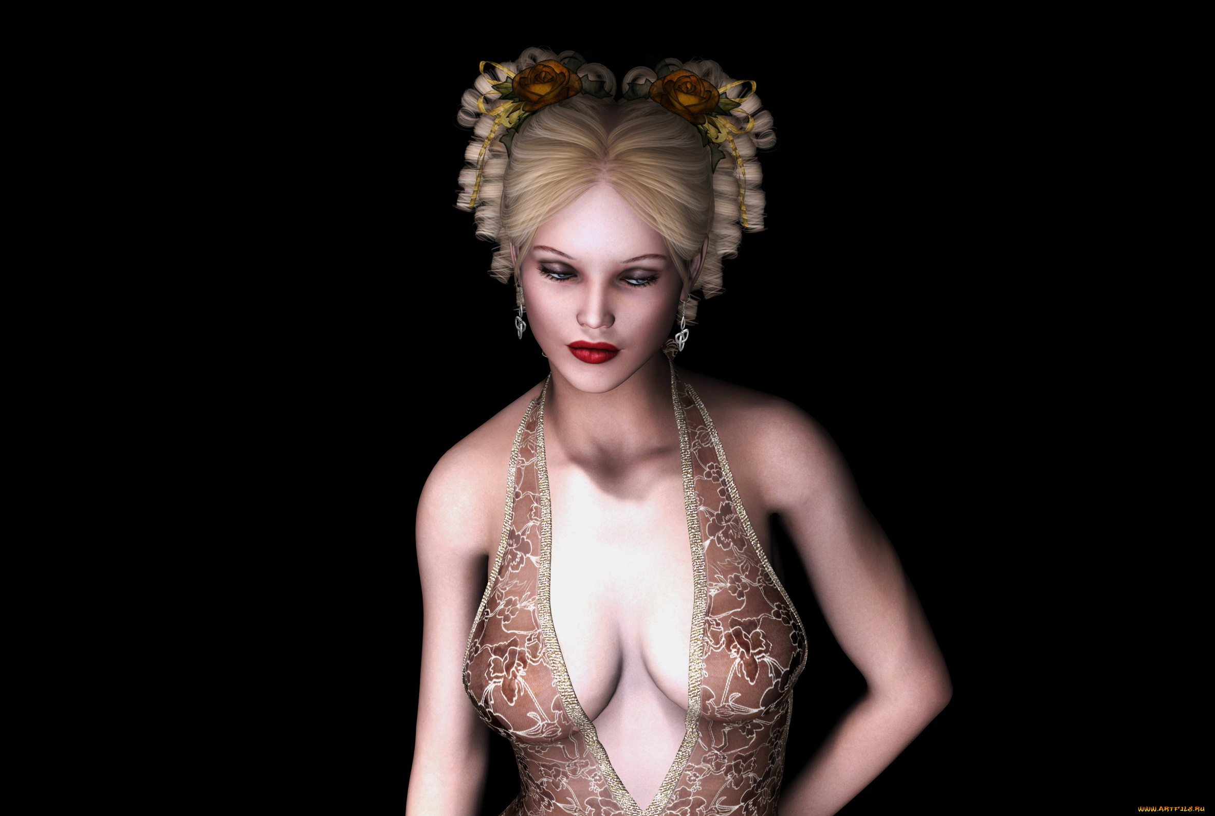 emilysq, 3д, графика, люди, , people, фон, взгляд, девушка