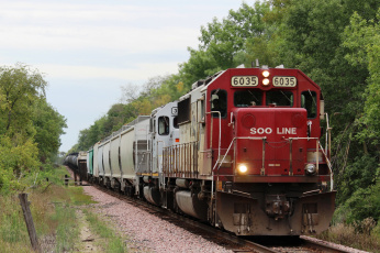 Картинка техника поезда состав локомотив рельсы дорога железная