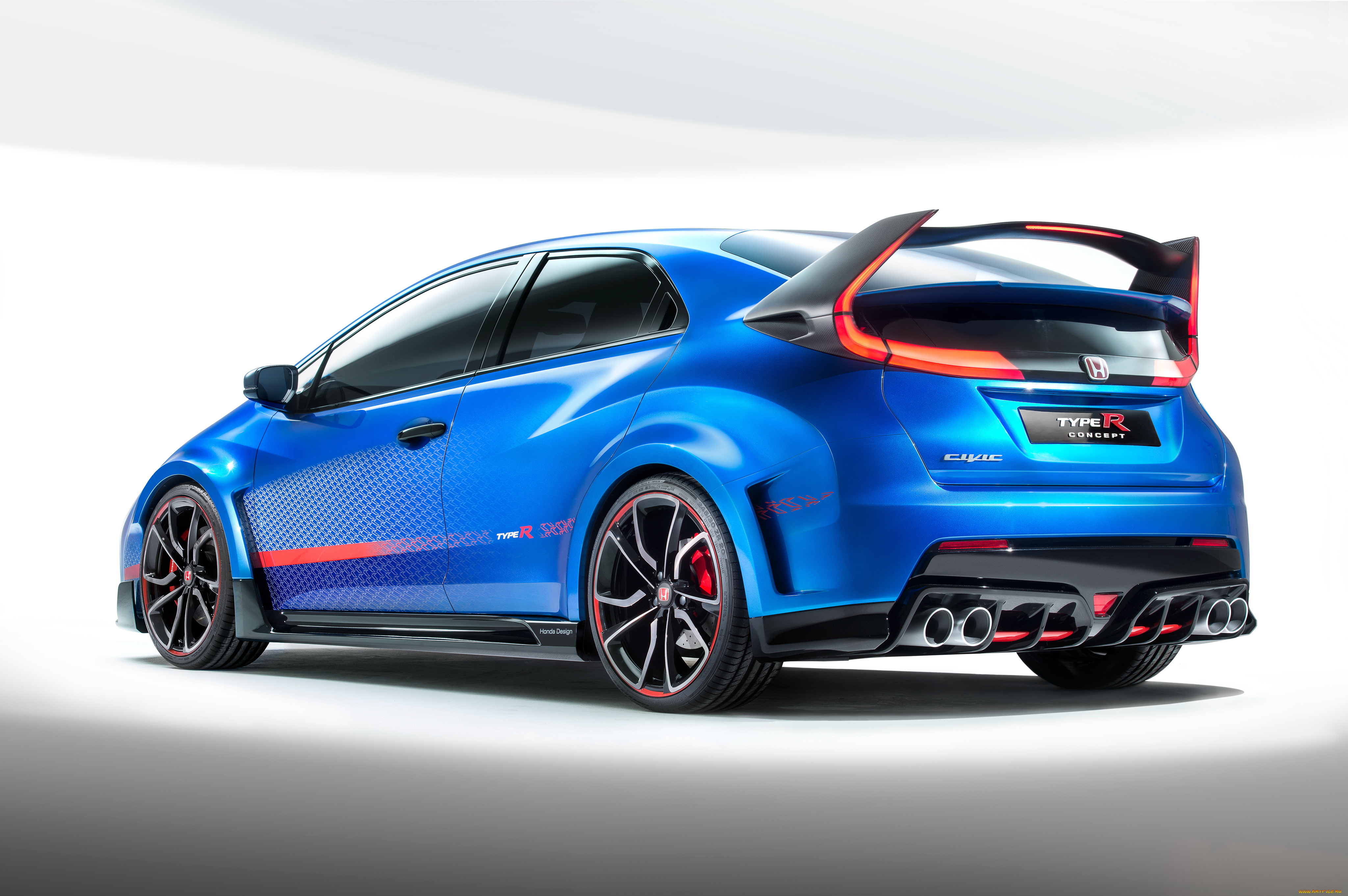 автомобили, honda, type, r, civic, 2014г, concept, ii, голубой