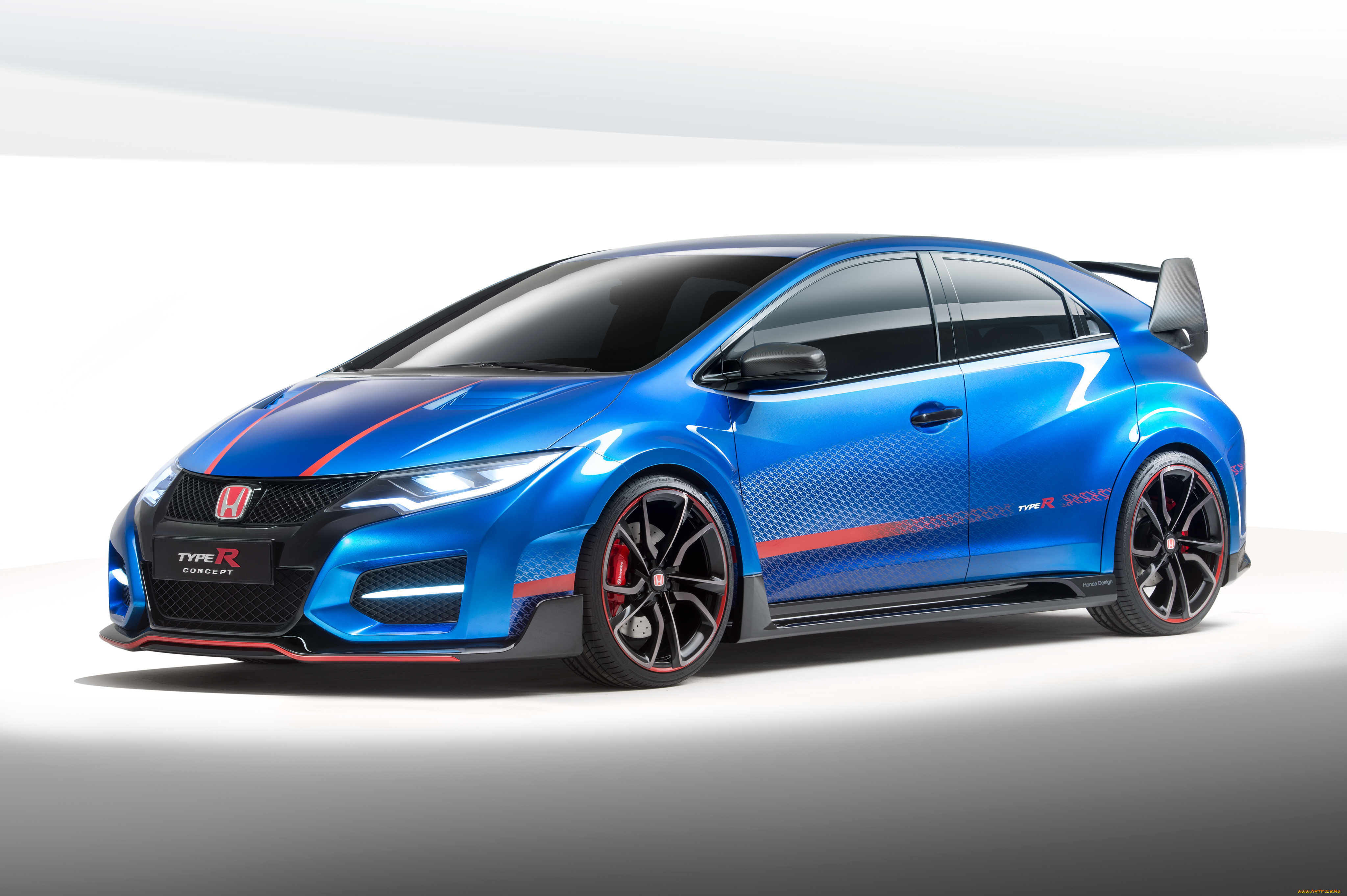 автомобили, honda, голубой, 2014г, concept, ii, type, r, civic