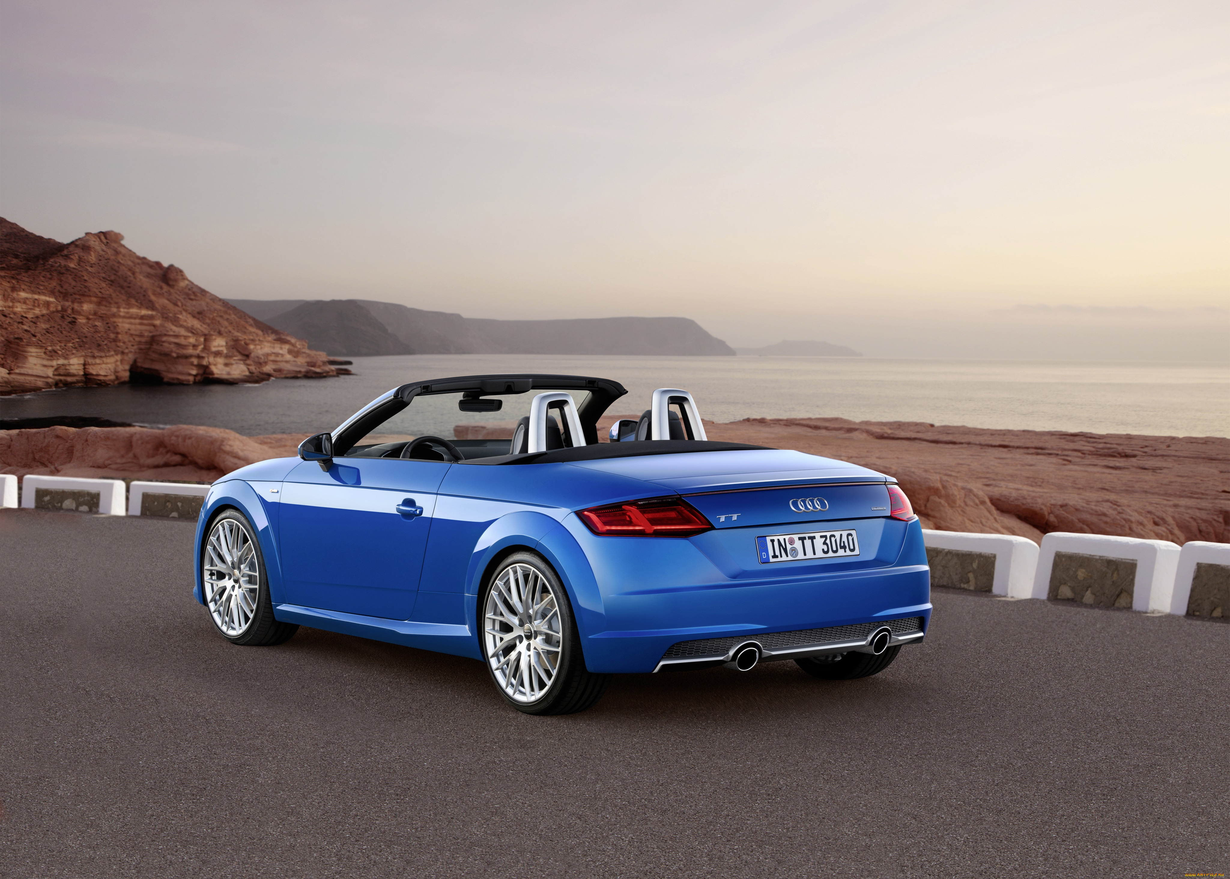 автомобили, audi, 8s, s-line, tfsi, quattro, синий, roadster, 2-0, tt, 2014