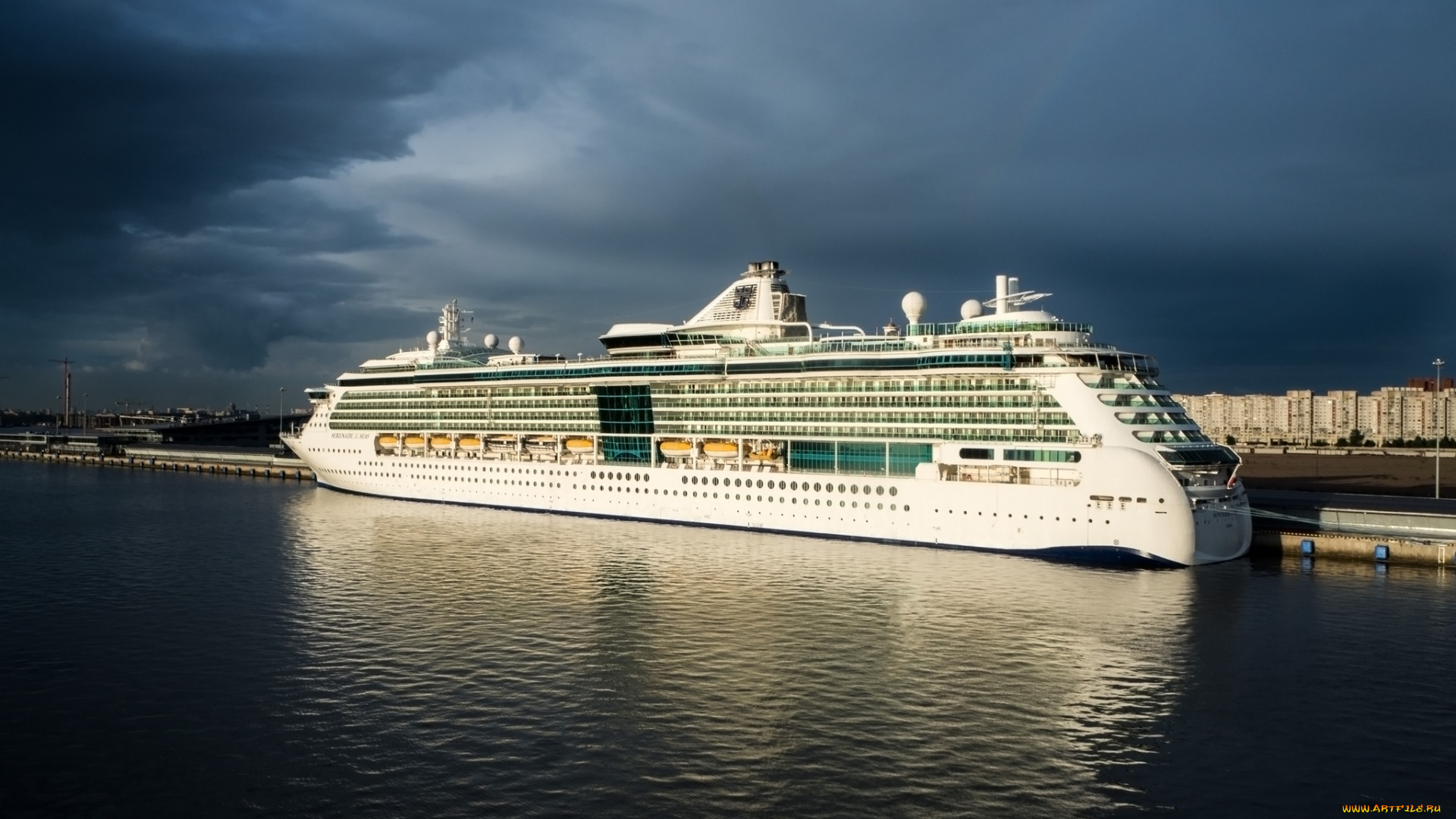 корабли, лайнеры, круиз, причал, лайнер, океанский