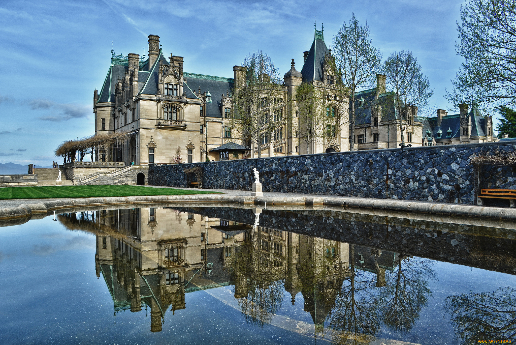 biltmore, estate, города, -, здания, , дома, сша, комплекс, поместье