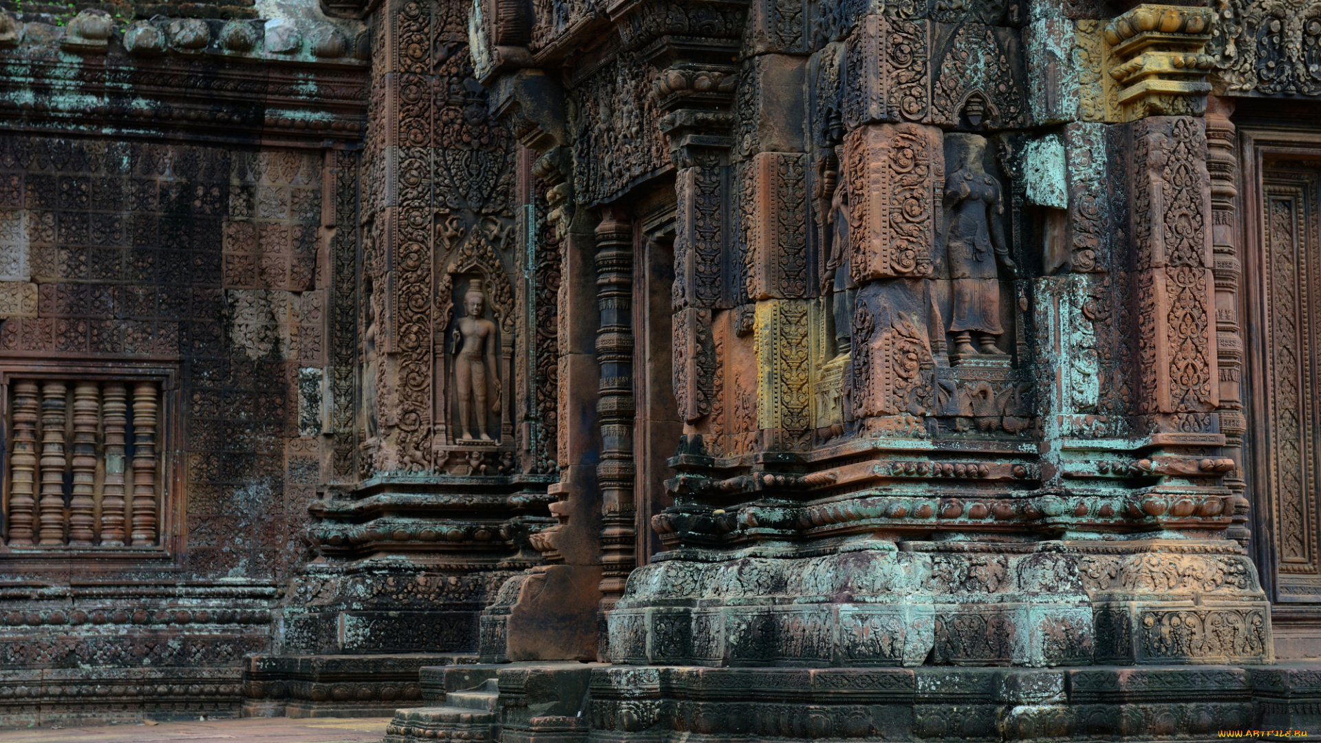 города, -, исторические, , архитектурные, памятники, камбоджа, бантеайсрей