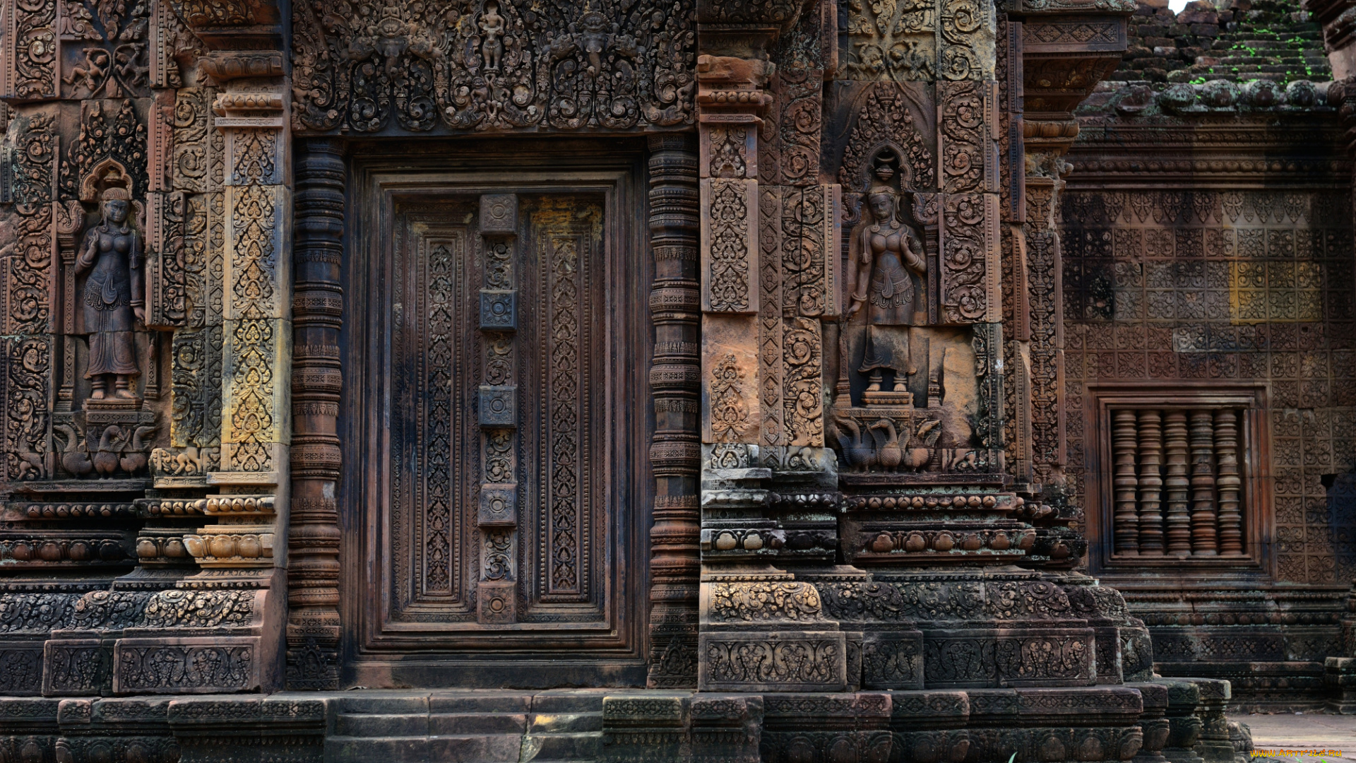 города, -, исторические, , архитектурные, памятники, бантеайсрей, камбоджа