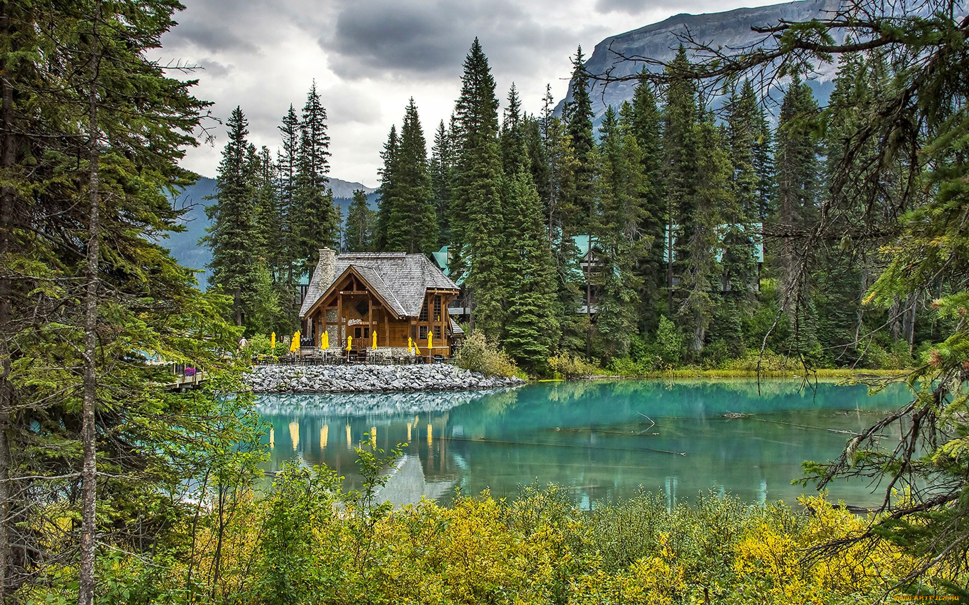 города, -, пейзажи, река, лес