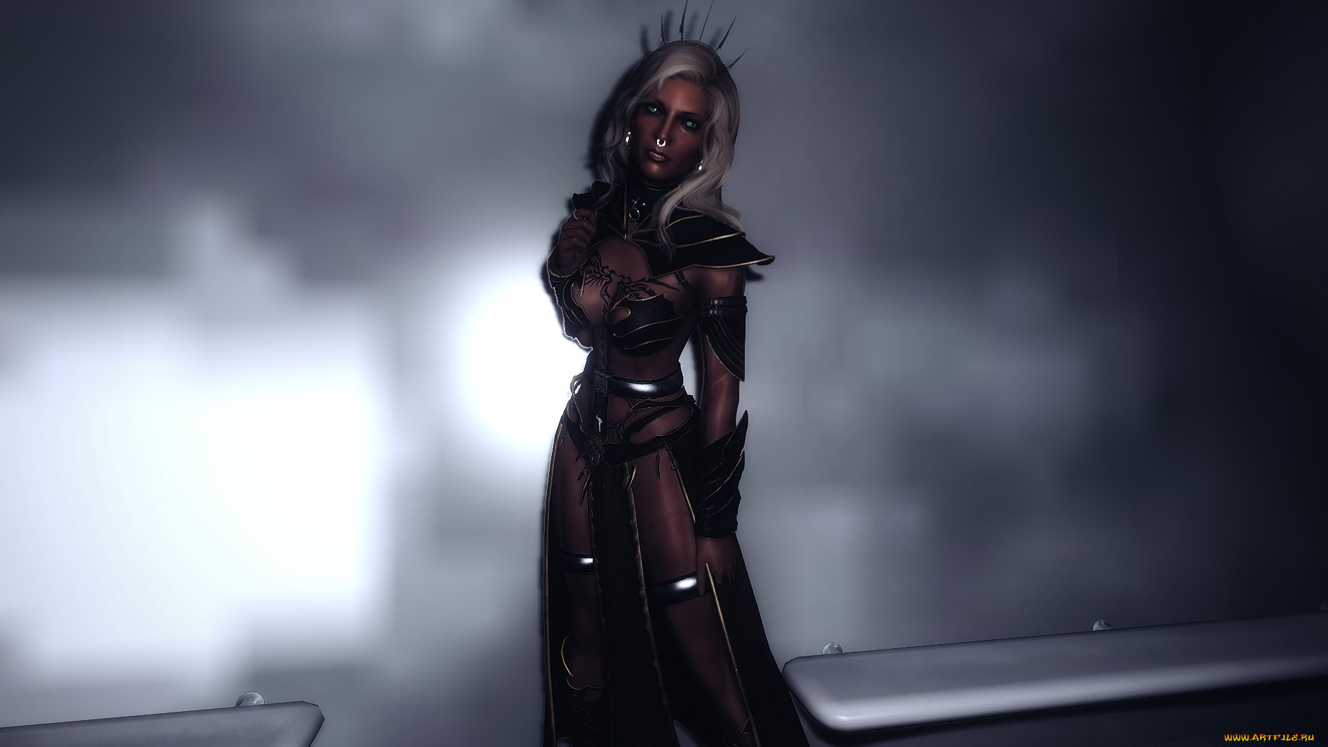 3д, графика, фантазия, , fantasy, взгляд, фон, девушка