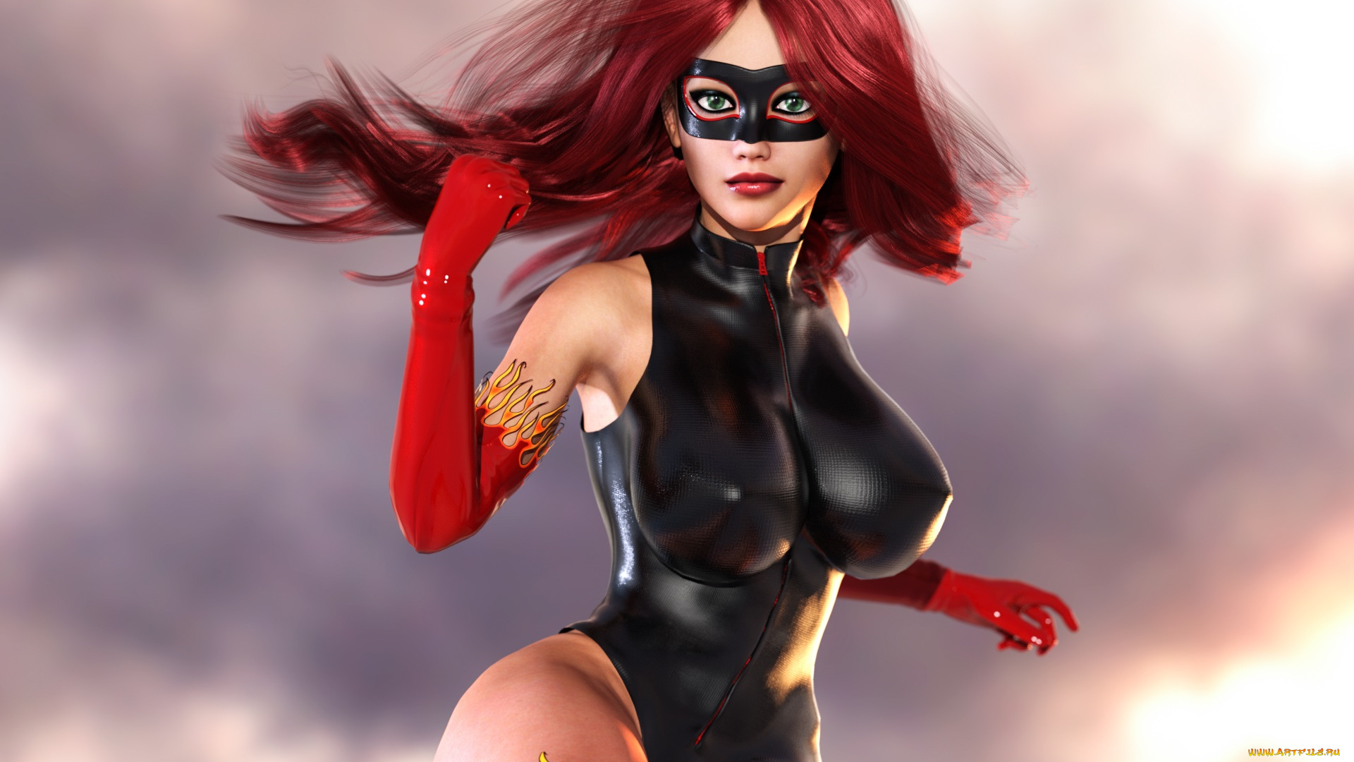 3д, графика, люди, , people, фон, взгляд, девушка